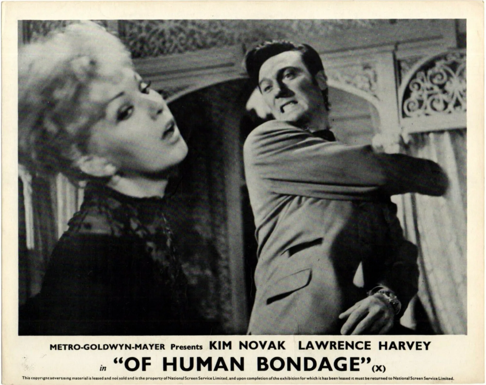 OF HUMAN BONDAGE 1964 Kim Novak, Laurence Harvey, Jack Hedley 4 10x8 LOBBY CARDS, изображение 4