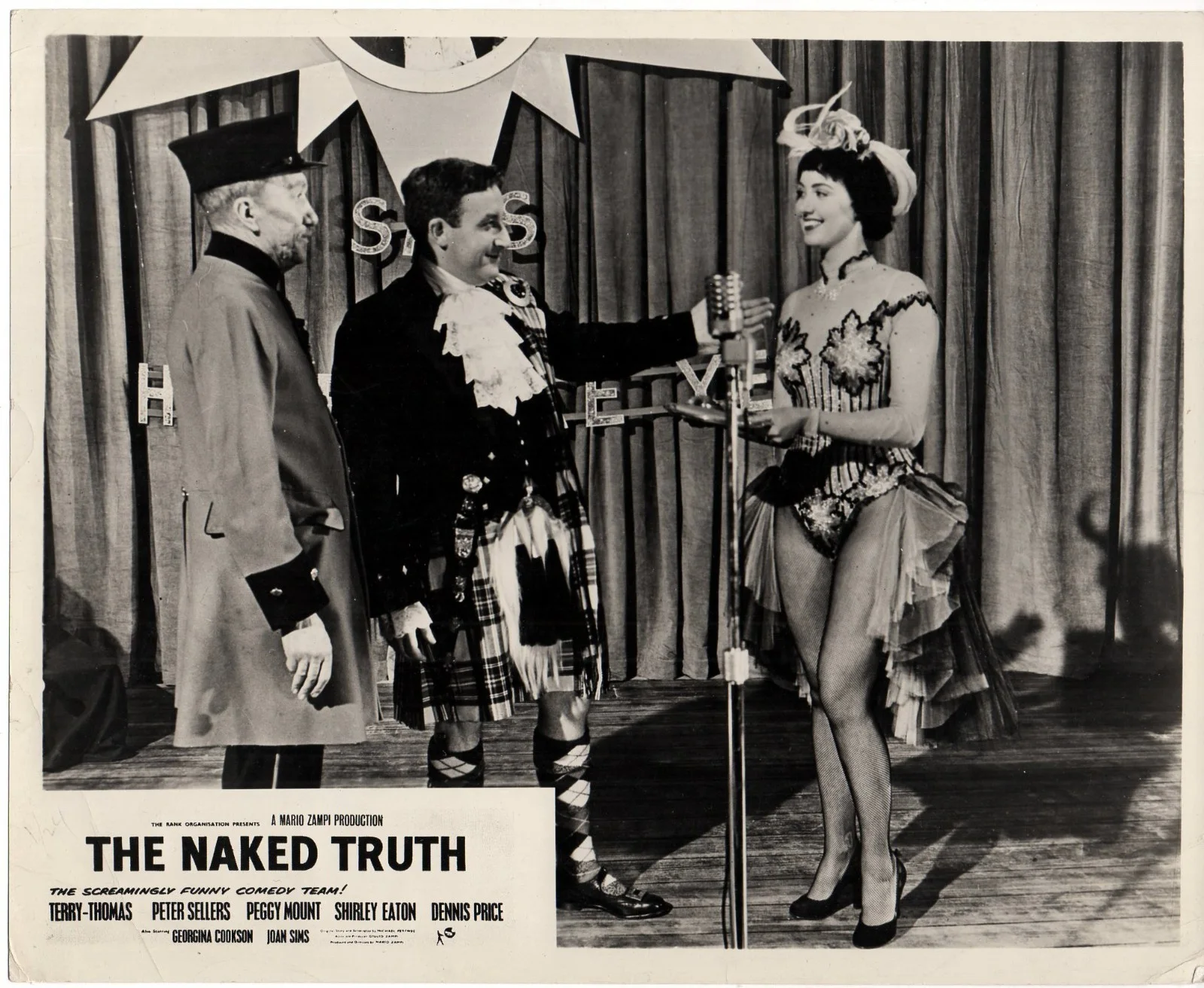 NAKED TRUTH 1957 Peter Sellers, Dennis Price 2 10x8 LOBBY CARDS, изображение 2