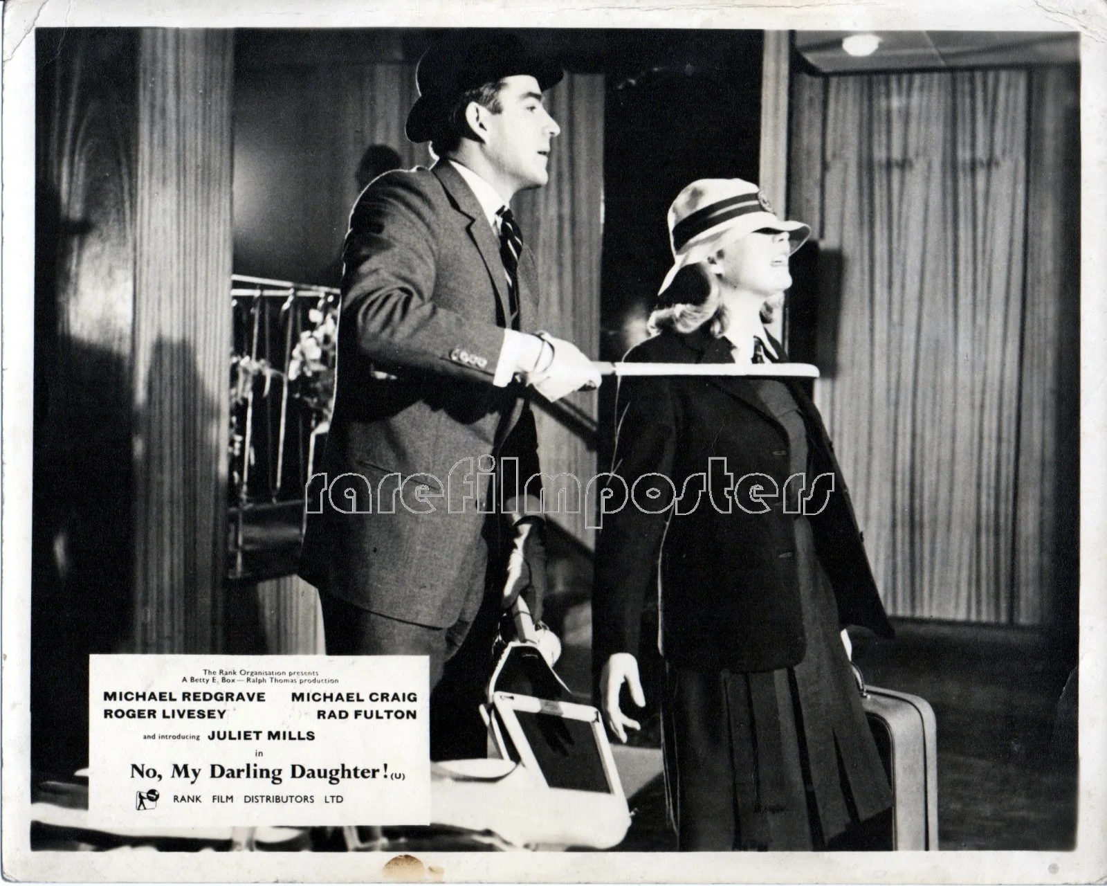 NO, MY DARLING DAUGHTER 1961 Michael Craig, Juliet Mills 6 UK 10x8 LOBBY CARDS, изображение 3