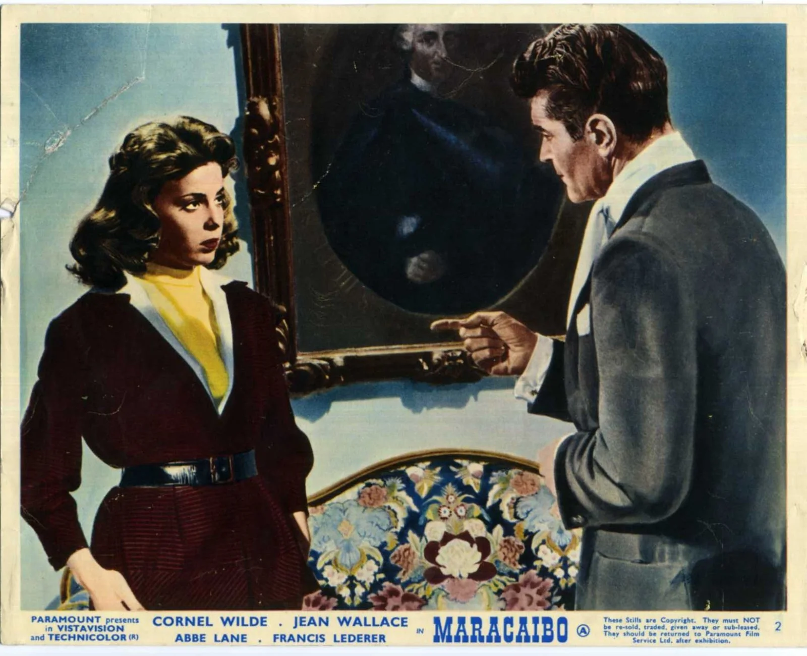 MARACAIBO 1958 Cornel Wilde, Jean Wallace, Abbe Lane 7 UK 10x8 LOBBY CARDS, image 3