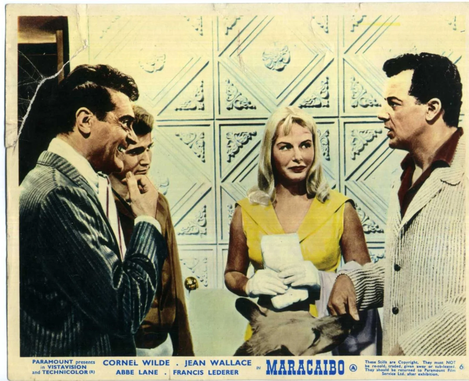 MARACAIBO 1958 Cornel Wilde, Jean Wallace, Abbe Lane 7 UK 10x8 LOBBY CARDS, image 4