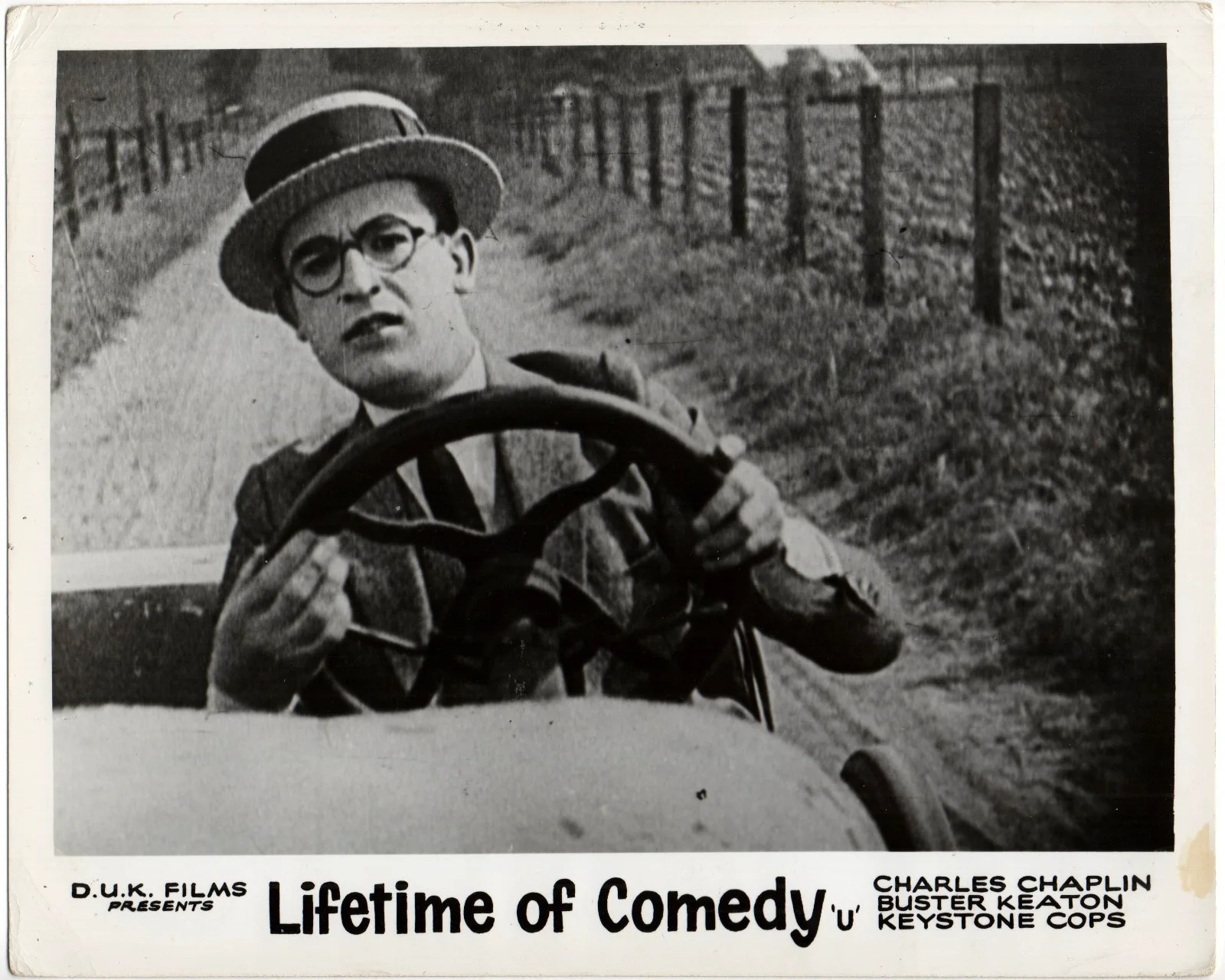 LIFETIME OF COMEDY 1960 Charlie Chaplin, Harold Lloyd, Billy Bevan 4 LOBBY CARDS, image 4