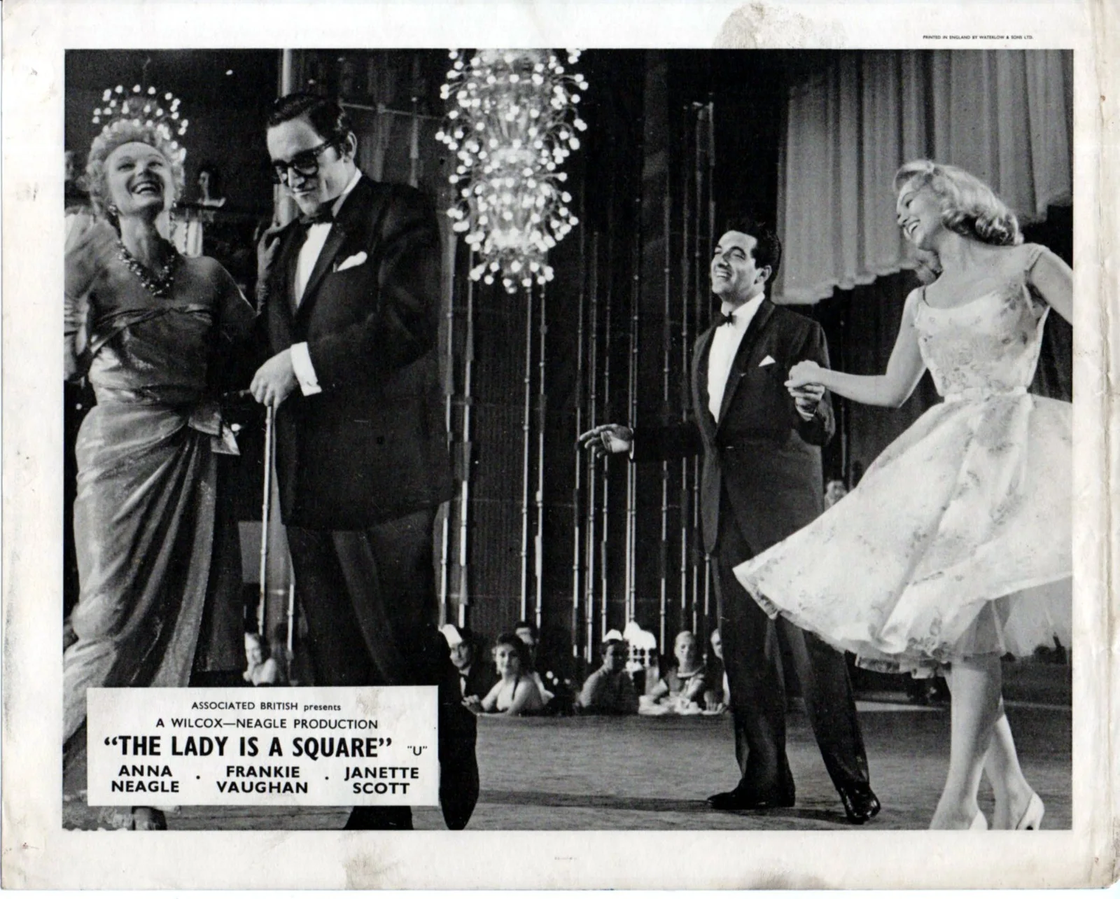 LADY IS A SQUARE 1959 Frankie Vaughan, Janette Scott 4 10x8 LOBBY CARDS, image 3