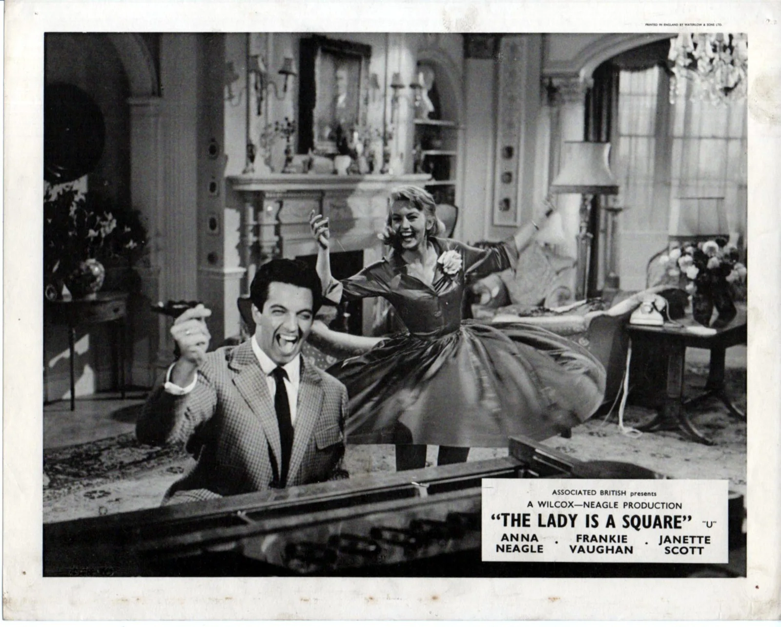 LADY IS A SQUARE 1959 Frankie Vaughan, Janette Scott 4 10x8 LOBBY CARDS, image 4