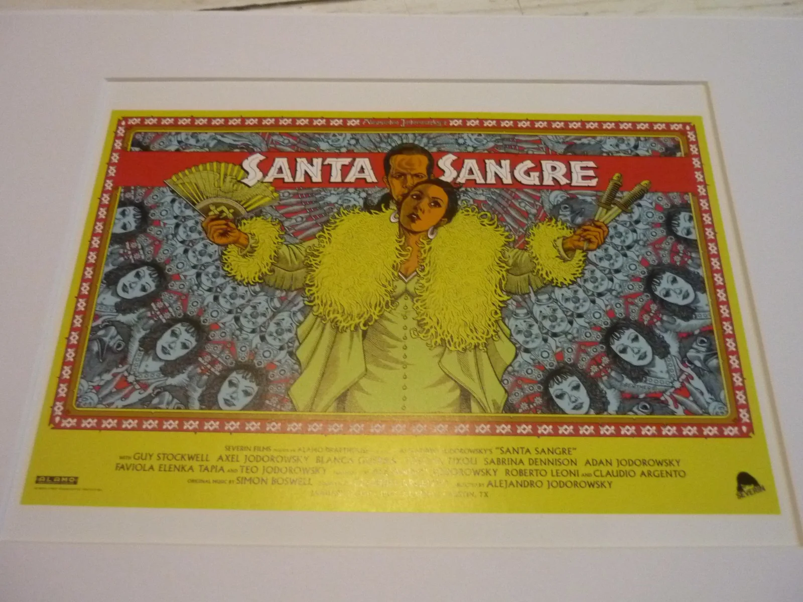 Framed mounted a4 poster Santa Sangre 1989 Alejandro Jodorowsky Alejandro Jodoro, изображение 2