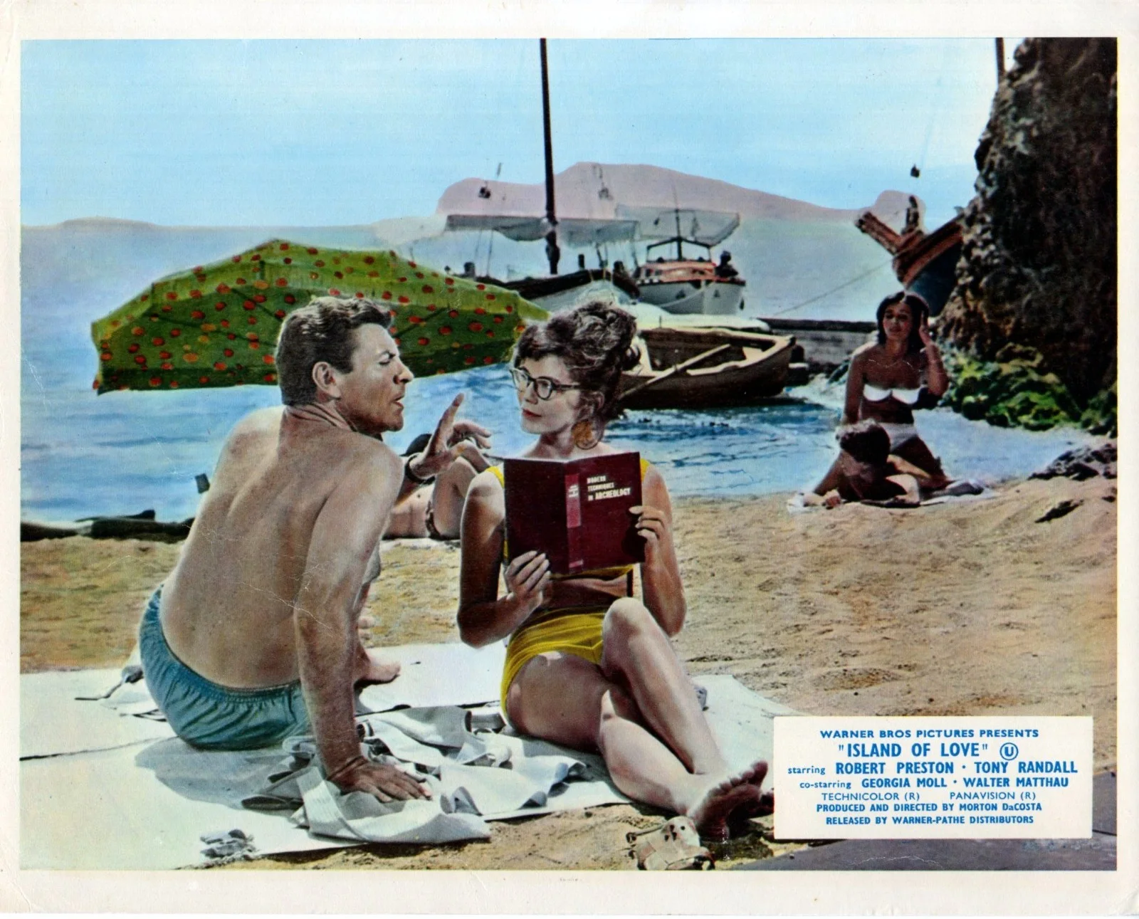ISLAND OF LOVE 1963 Robert Preston, Tony Randall, Giorgia Moll UK 10x8 LOBBY SET, изображение 4