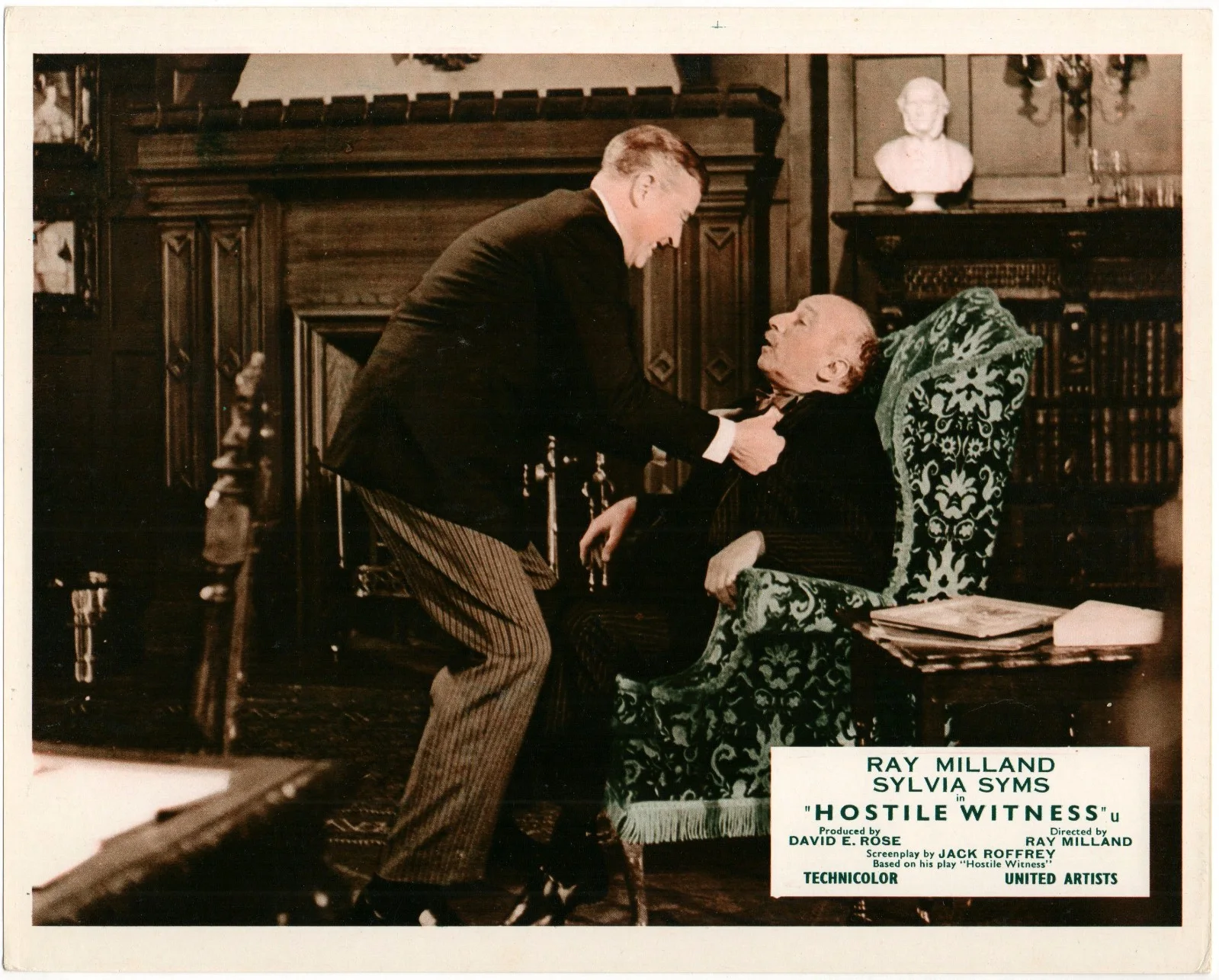HOSTILE WITNESS 1968 Ray Milland, Sylvia Syms, Felix Aylmer 6 10x8 LOBBY CARDS, изображение 3