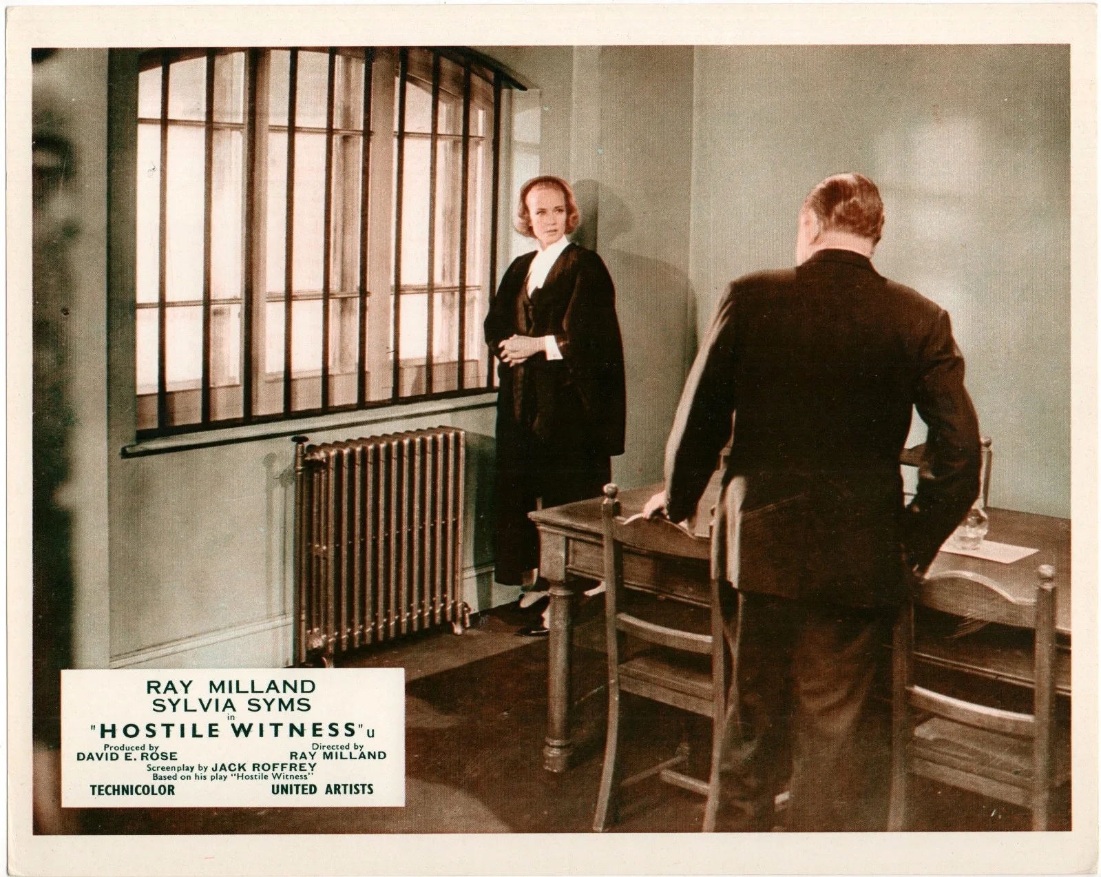 HOSTILE WITNESS 1968 Ray Milland, Sylvia Syms, Felix Aylmer 6 10x8 LOBBY CARDS, изображение 4