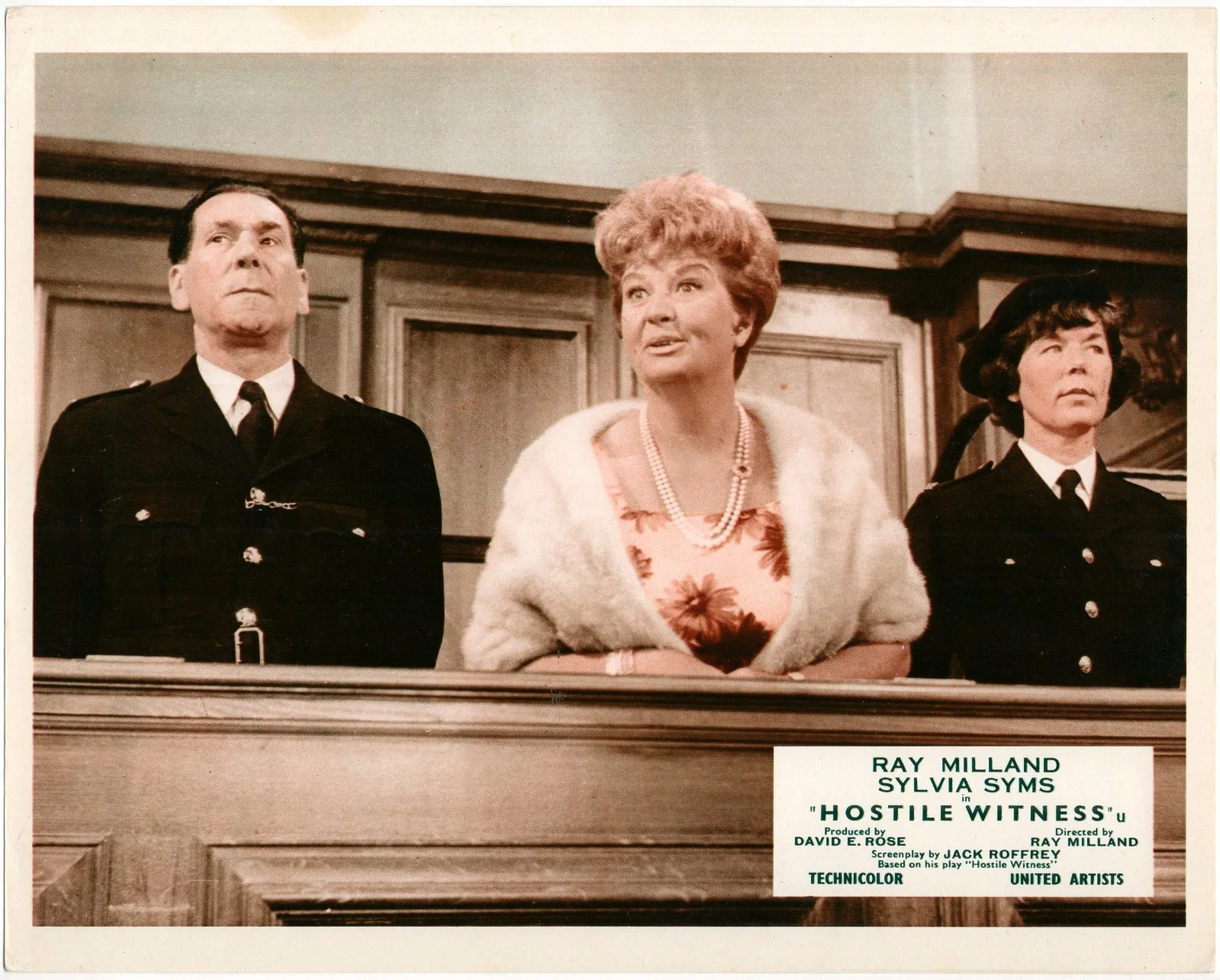 HOSTILE WITNESS 1968 Ray Milland, Sylvia Syms, Felix Aylmer 6 10x8 LOBBY CARDS, изображение 5