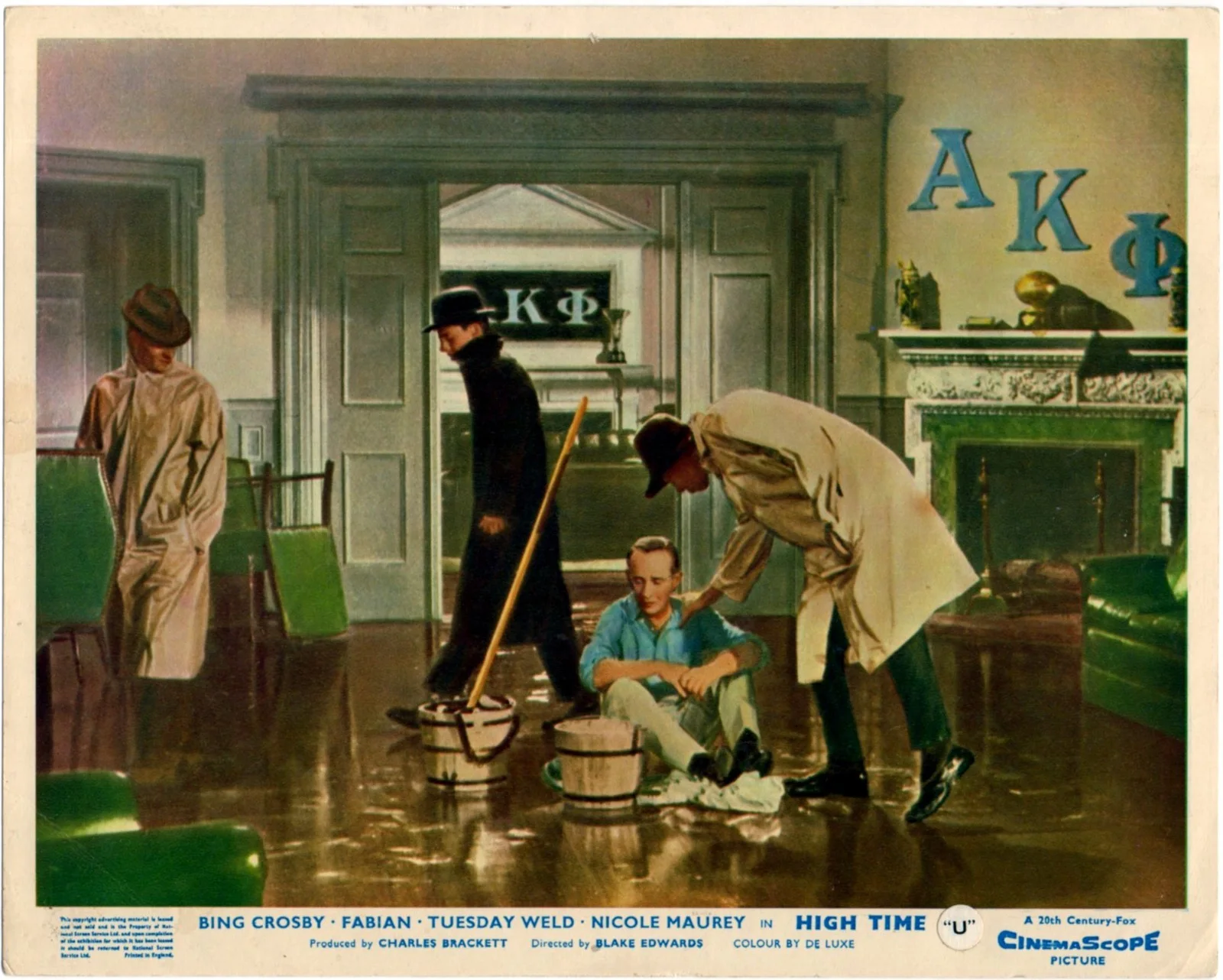 HIGH TIME 1960 Tuesday Weld, Bing Crosby, Fabian 5 UK 10x8 LOBBY CARDS, image 4