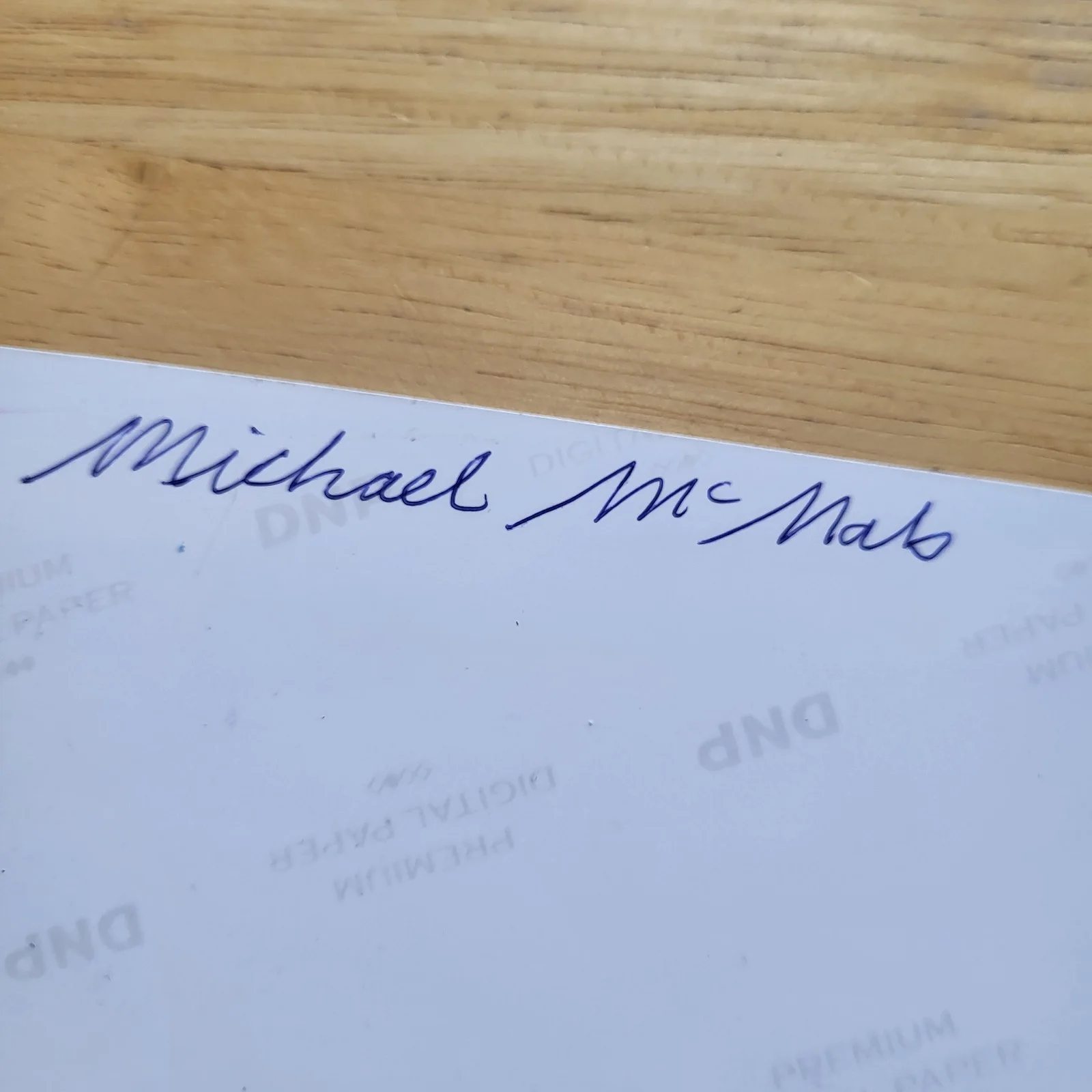 Michael McNab — Michael McNab Nightmare On Elm Street Freddy's Dead Hand Signed 4x6 Autograph, изображение 3