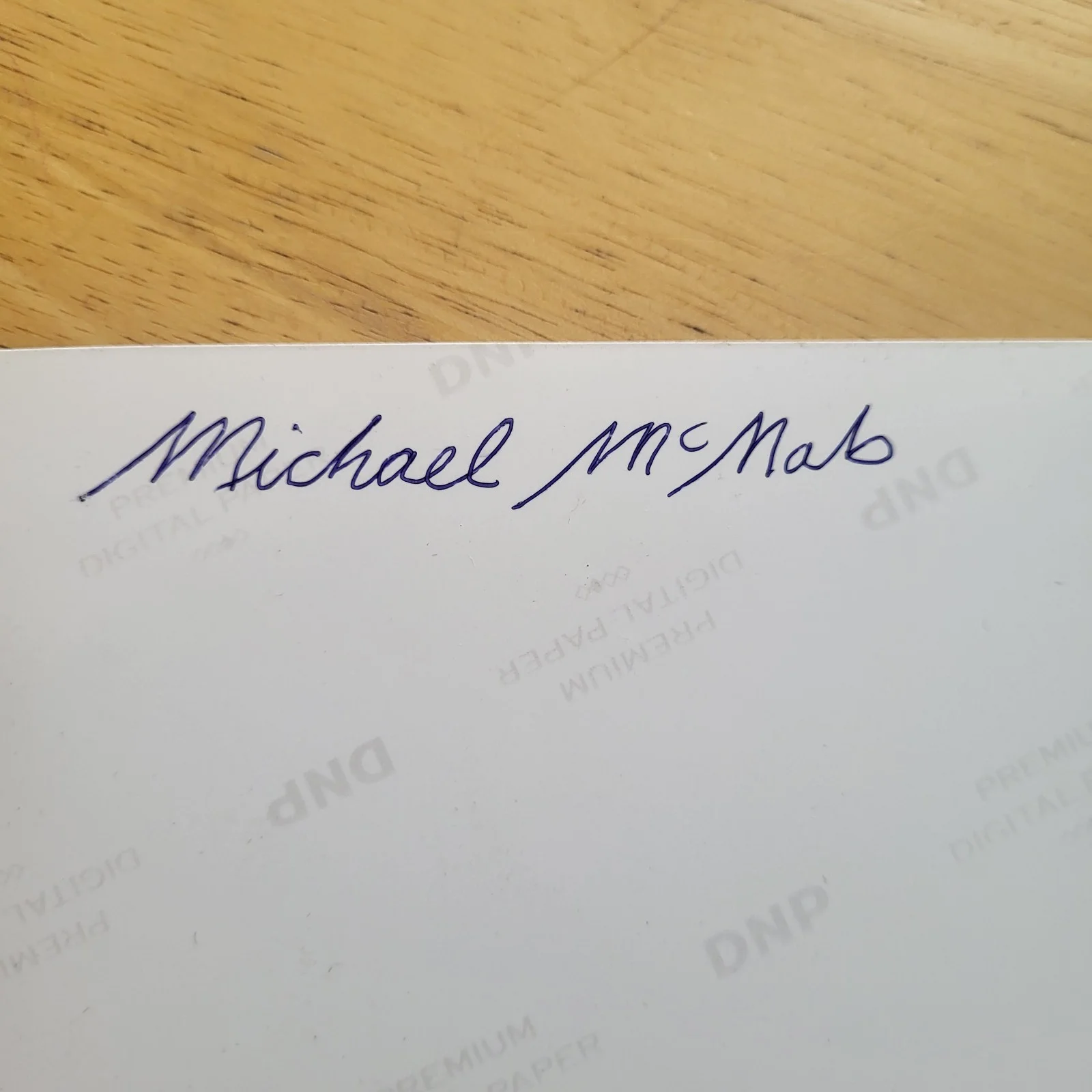 Michael McNab — Michael McNab Nightmare On Elm Street Freddy's Dead Hand Signed 4x6 Autograph A, изображение 3