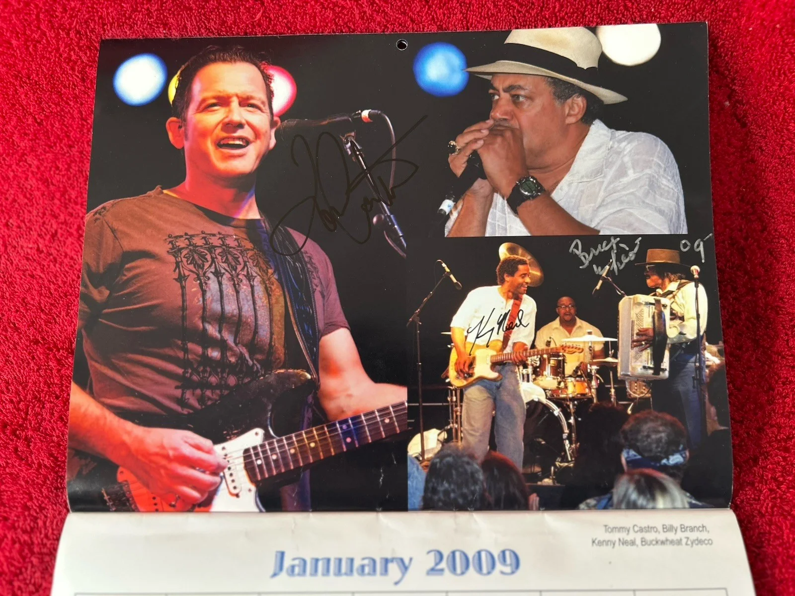 Legendary Rhythm & Blues Cruise 2009 Calendar Signed by 33 Blues Musicians, изображение 4