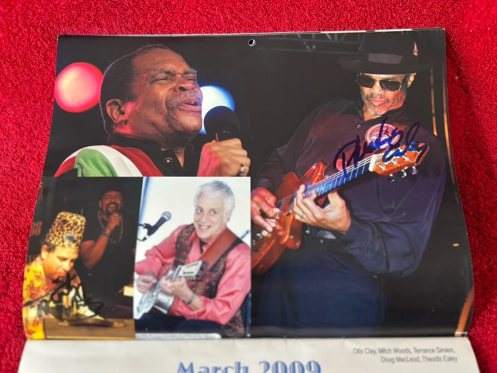 Legendary Rhythm & Blues Cruise 2009 Calendar Signed by 33 Blues Musicians, изображение 5