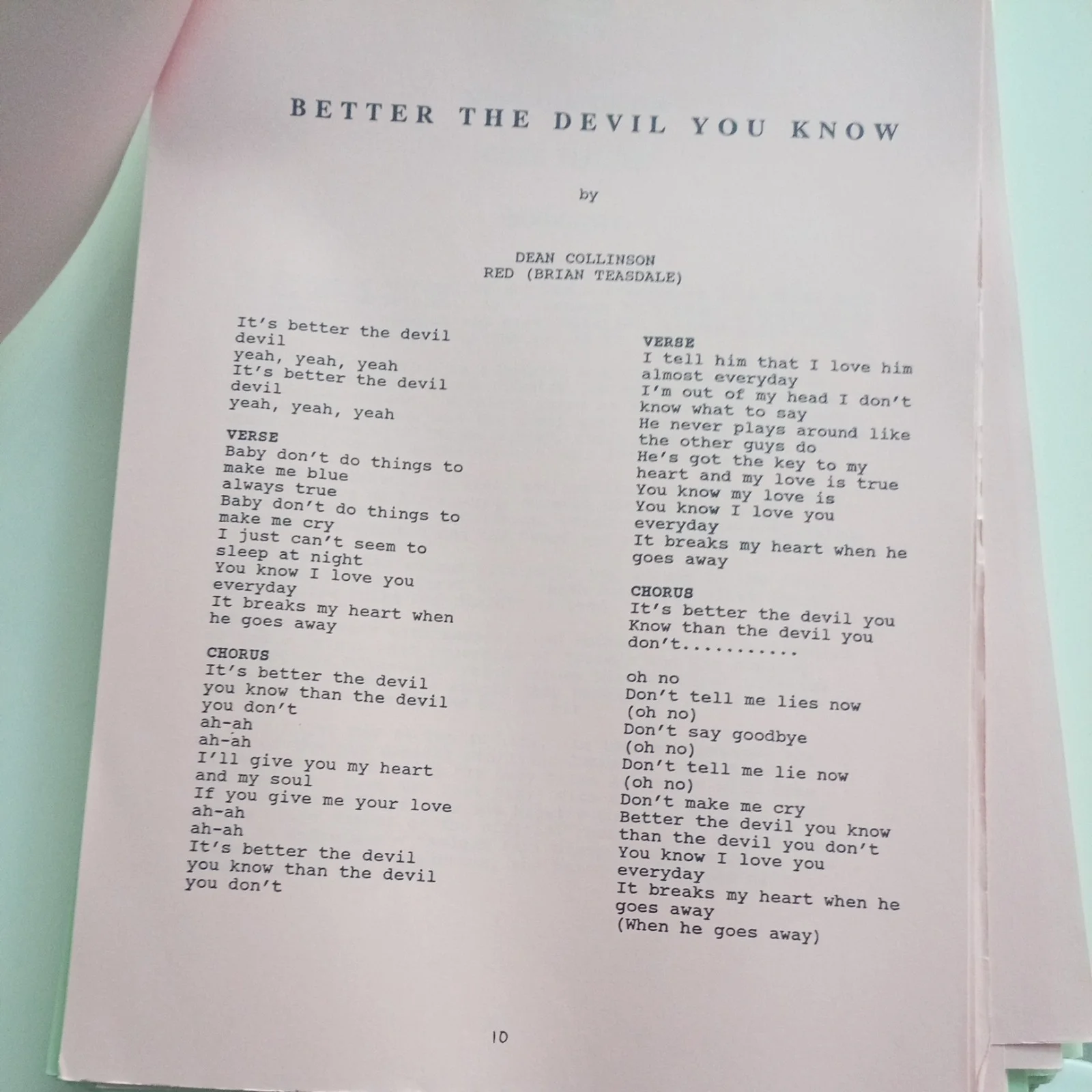 Eurovision 1993 BBC press information Biographies/lyrics separate colour cover, image 3