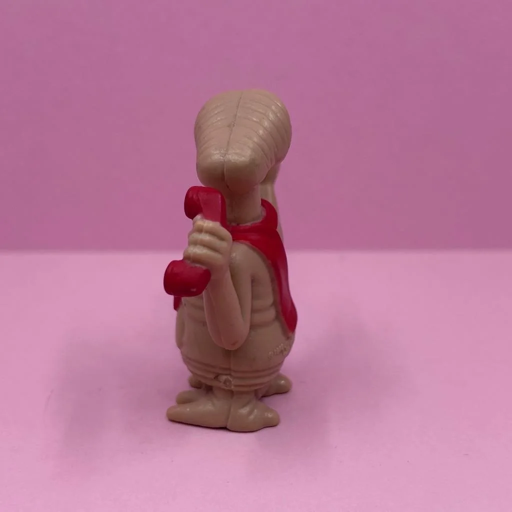 Vintage E.T Extra Terrestrial Movie Alien PVC Phone Home Toy Figure 2" 1980s, изображение 4