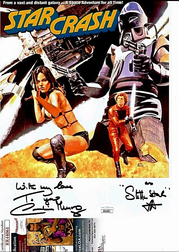 Caroline Munro — Star Crash - Bond Girl - Caroline Munro Signed 8x10 Photo JSA Certification