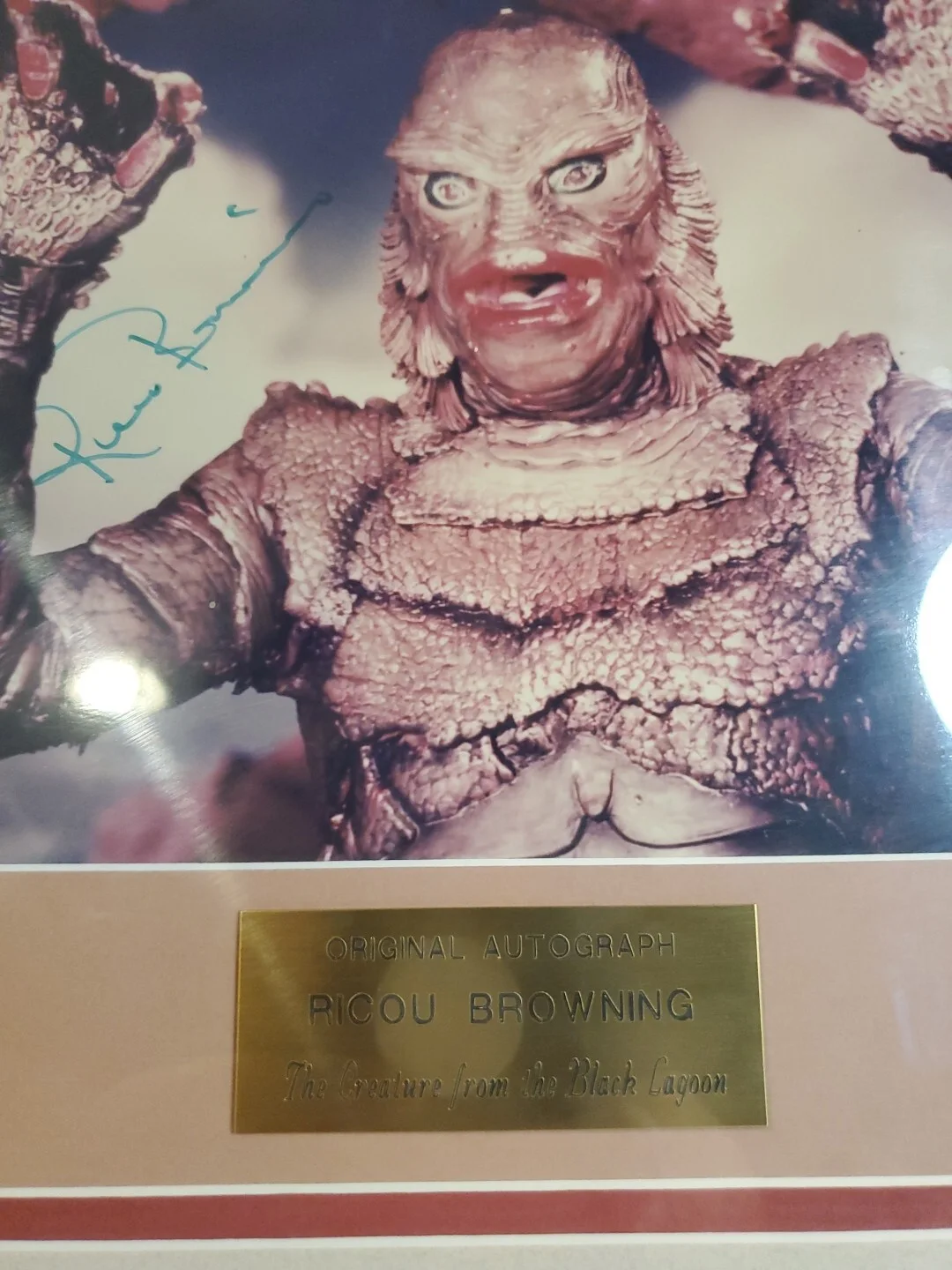 Original Autograph Ricou Browning The Creature From The Black Lagoon, изображение 3