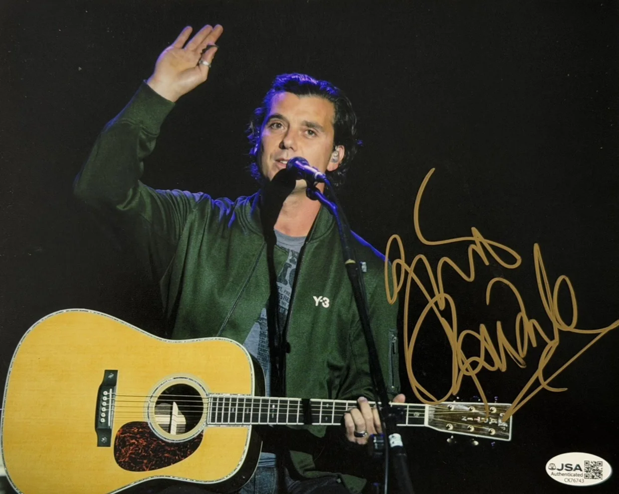 Gavin Rossdale — Gavin Rossdale Signed 8x10 Photo BUSH Autographed JSA COA CK76743 90's Music