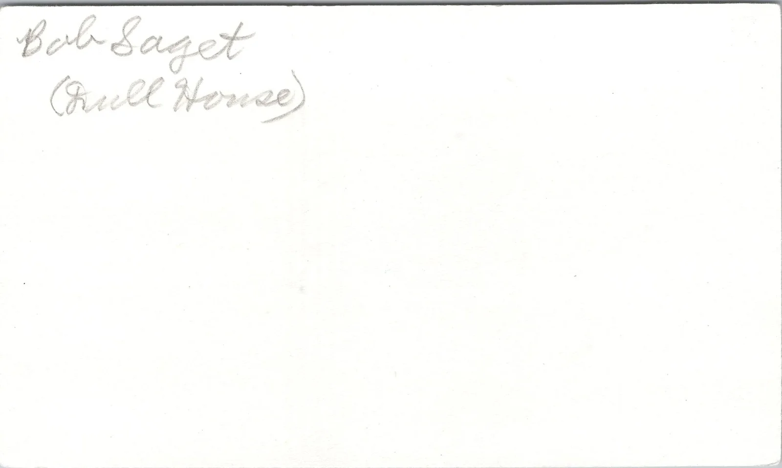 Bob Saget — Bob Saget Signed 3x5 Index Card Full House Autographed, image 2