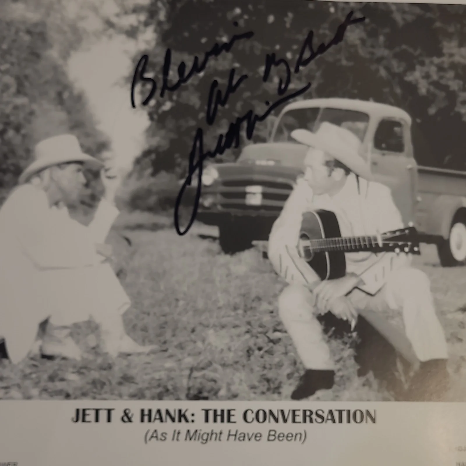 Jett & Hank Williams The Conversation Autographed Photo Skip Baumhower, image 3