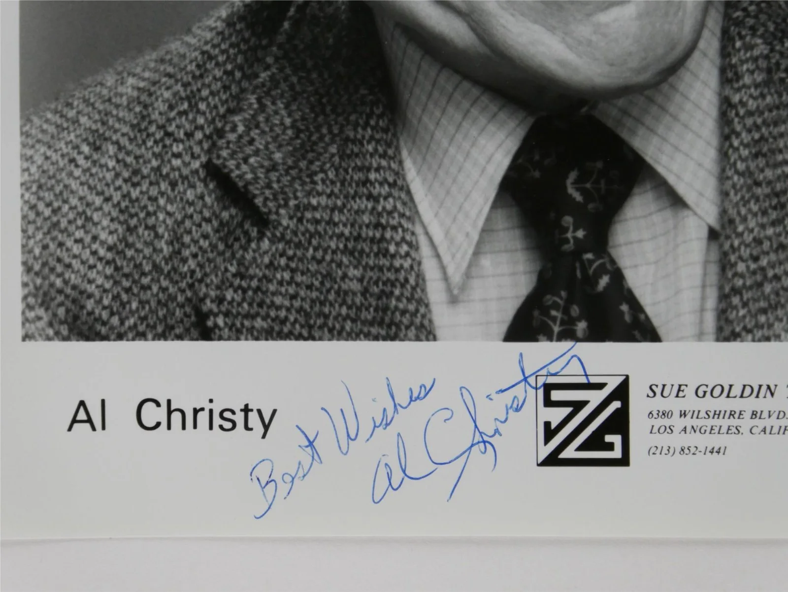 Al Christy — Al Christy Signed B&W 8x10 Promo Photo Autographed, image 2