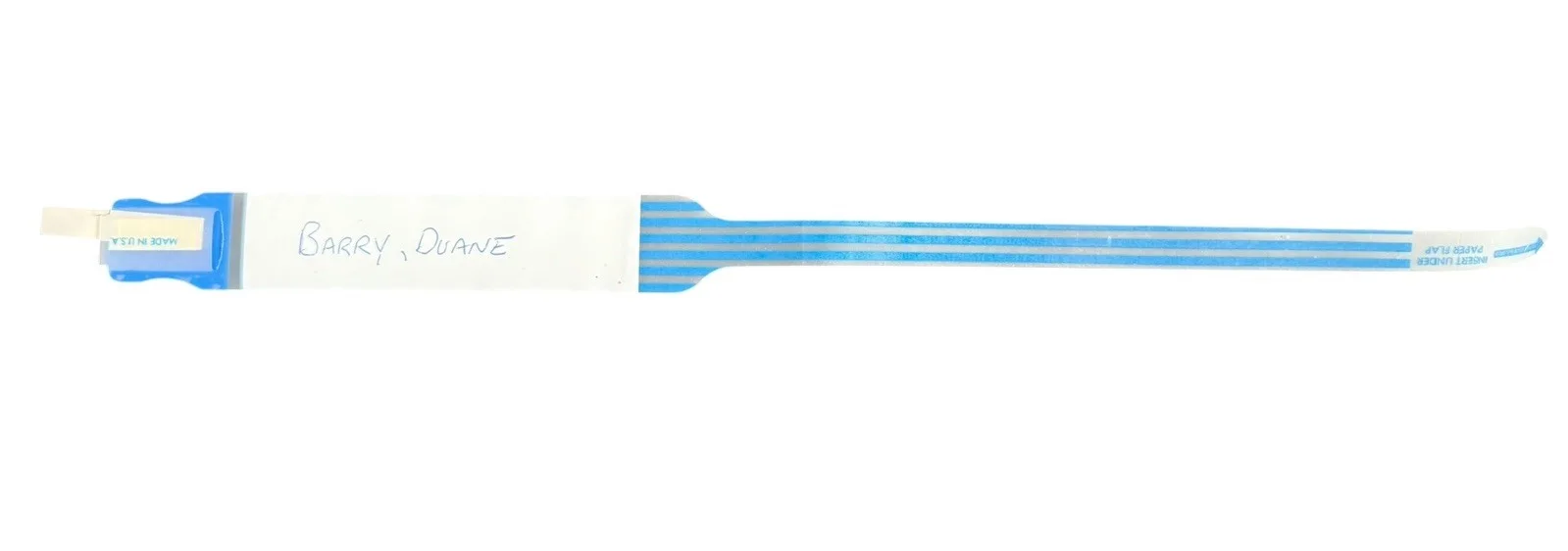The X-Files - Duane Barry - Hospital Wristband Prop S02 E06 - Mulder - Scully, image 3