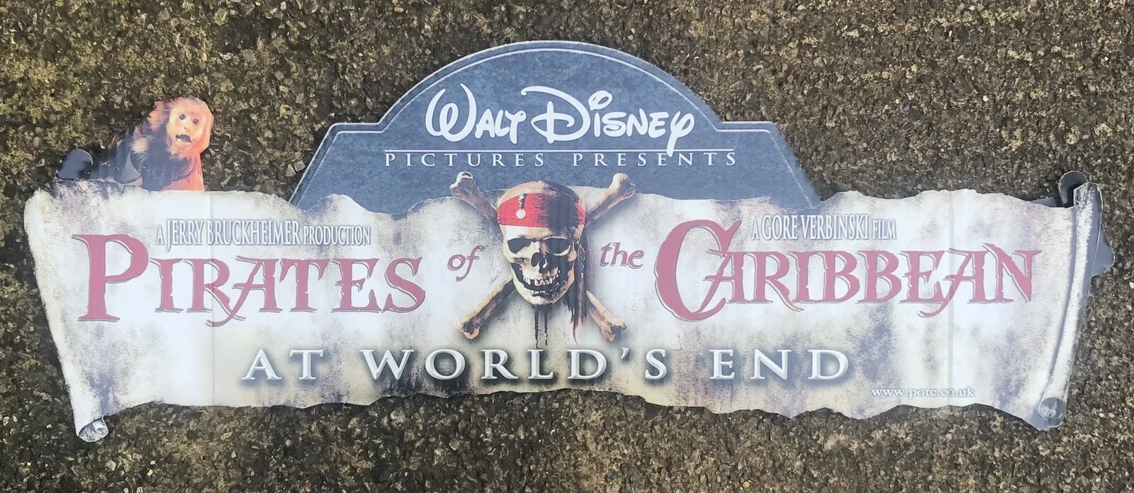 Pirates of the Caribbean, At World's End, Film Adverting Board, Johnny Depp 2006, изображение 2