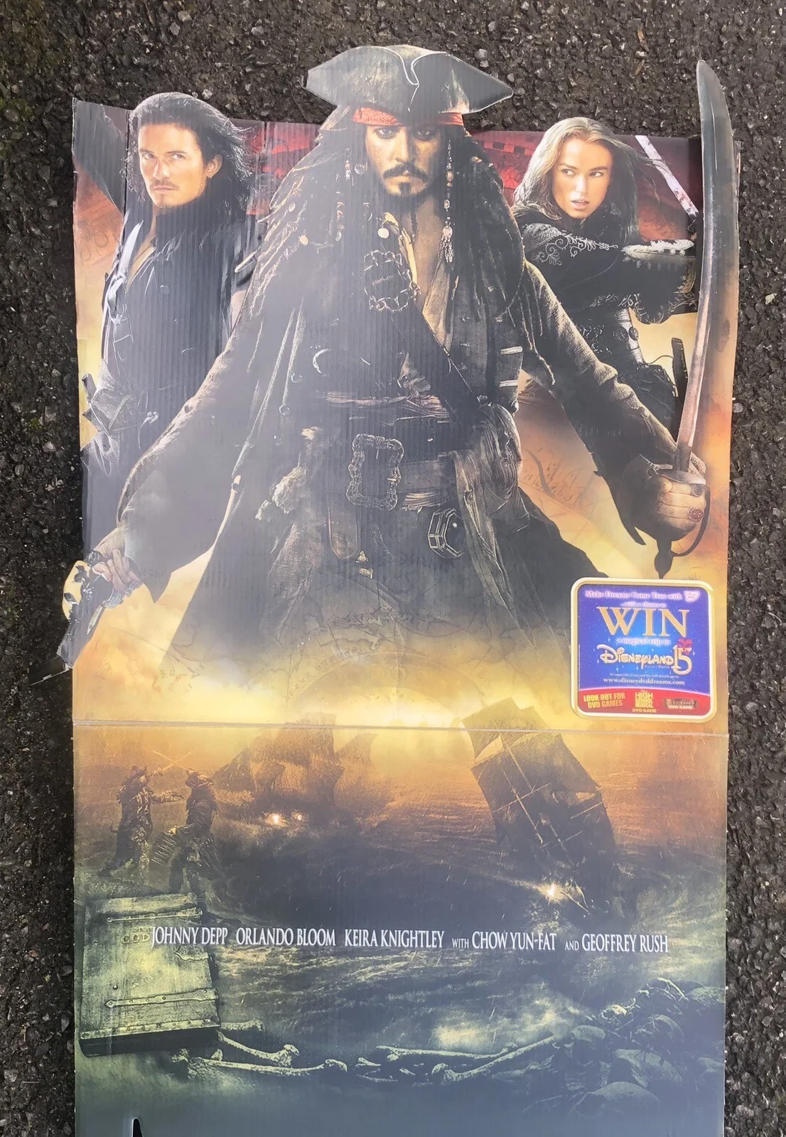 Pirates of the Caribbean, At World's End, Film Adverting Board, Johnny Depp 2006, изображение 3
