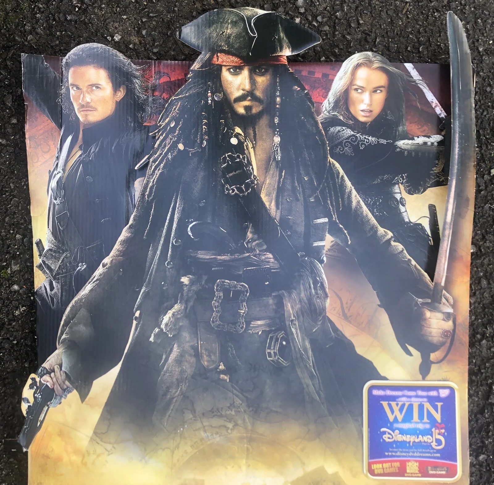 Pirates of the Caribbean, At World's End, Film Adverting Board, Johnny Depp 2006, изображение 4