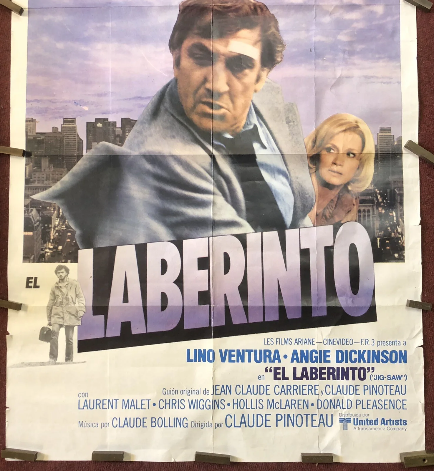 Laberinto Movie Cinema Poster, Original Quad, Film, L'homme en colère, Jig-saw, изображение 2