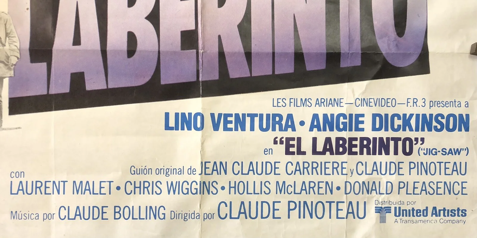 Laberinto Movie Cinema Poster, Original Quad, Film, L'homme en colère, Jig-saw, изображение 3