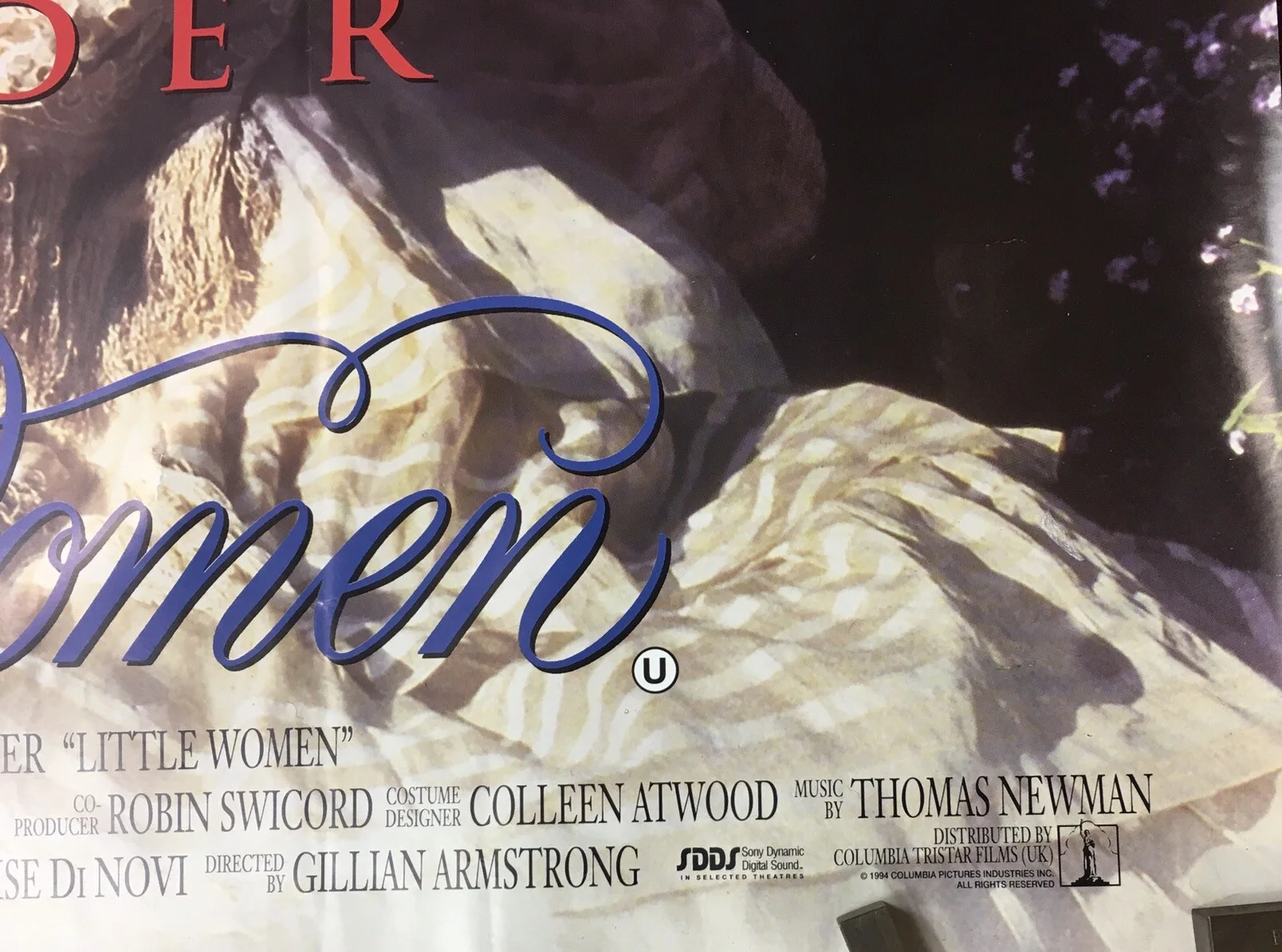 'LITTLE WOMEN' Cinema Quad Film Poster - Winona Ryder, Susan Sarandon, 1995, изображение 5