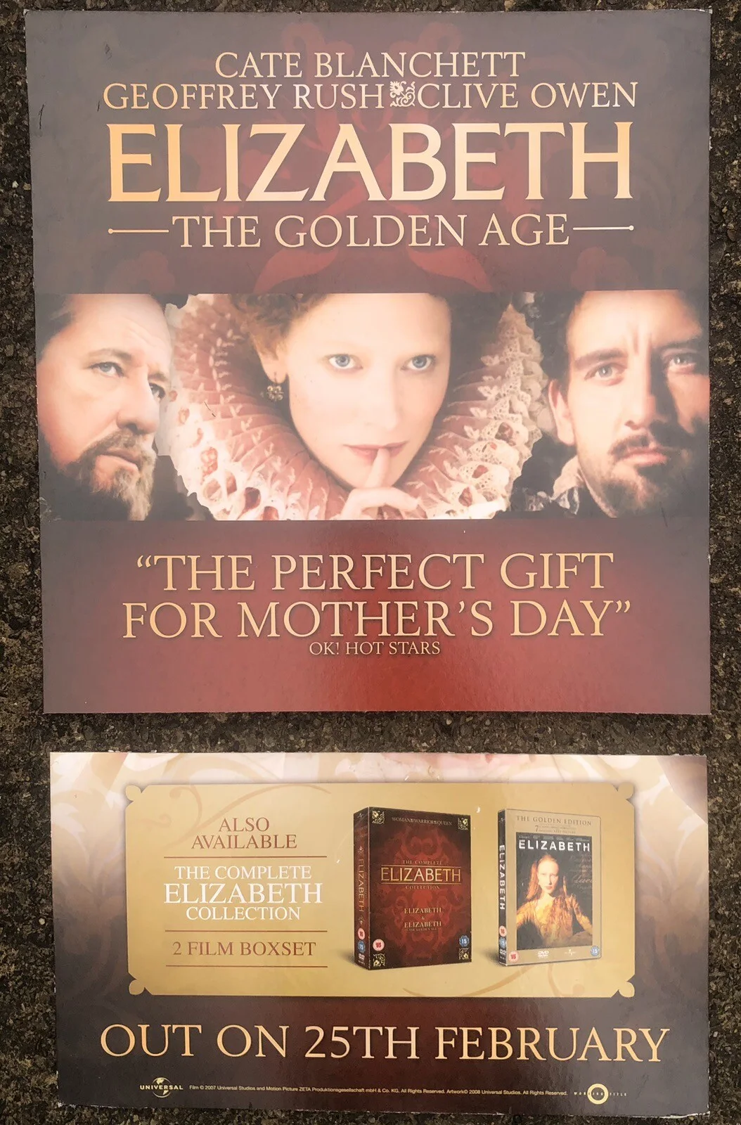 Elizabeth, The Golden Age, Drama, 2008, Film Advertising Boards, Cate Blanchett, изображение 2