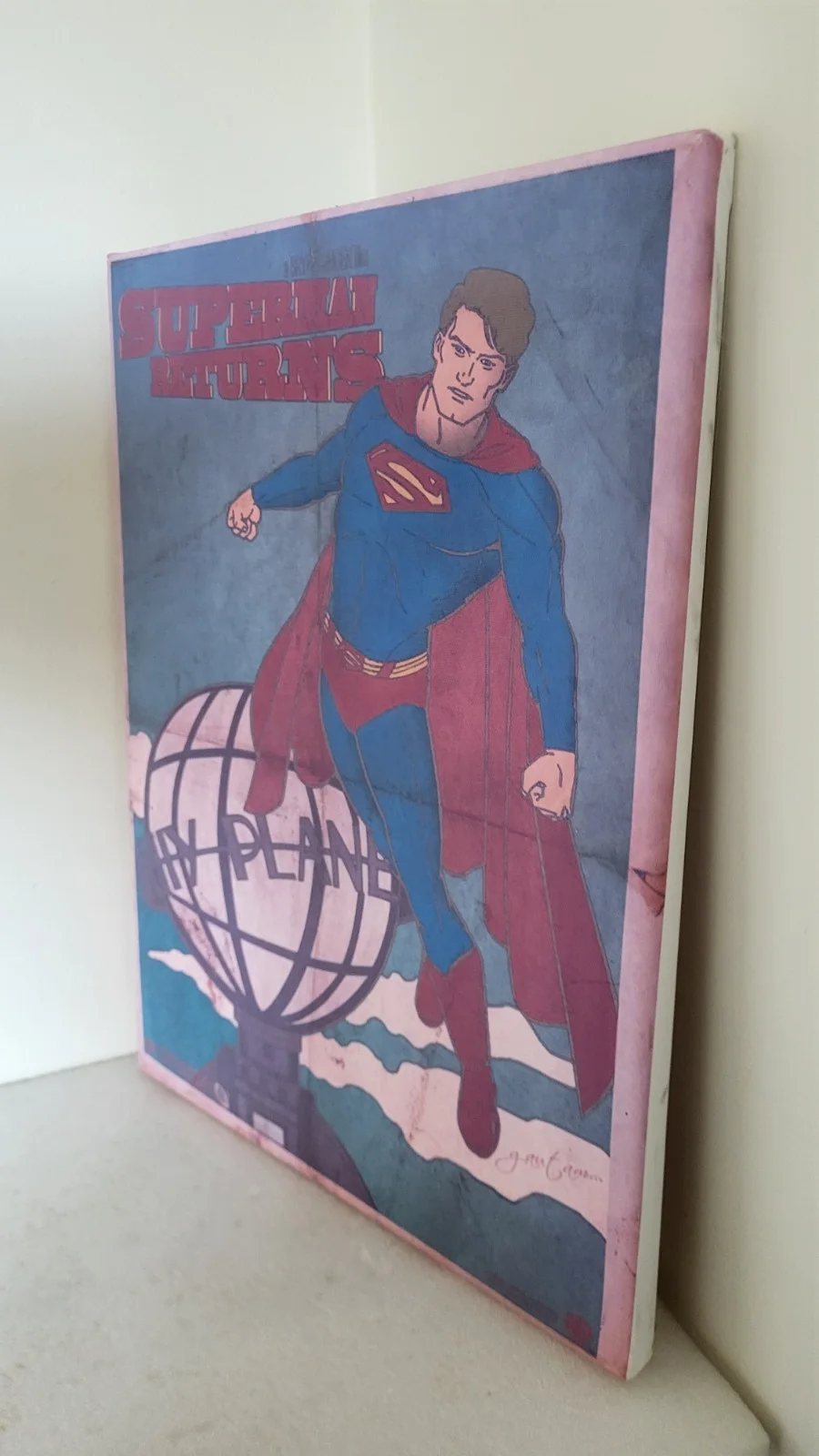 DC Comic SuperMan Returns Canvas Print Artwork Wall Hanging Print, image 3