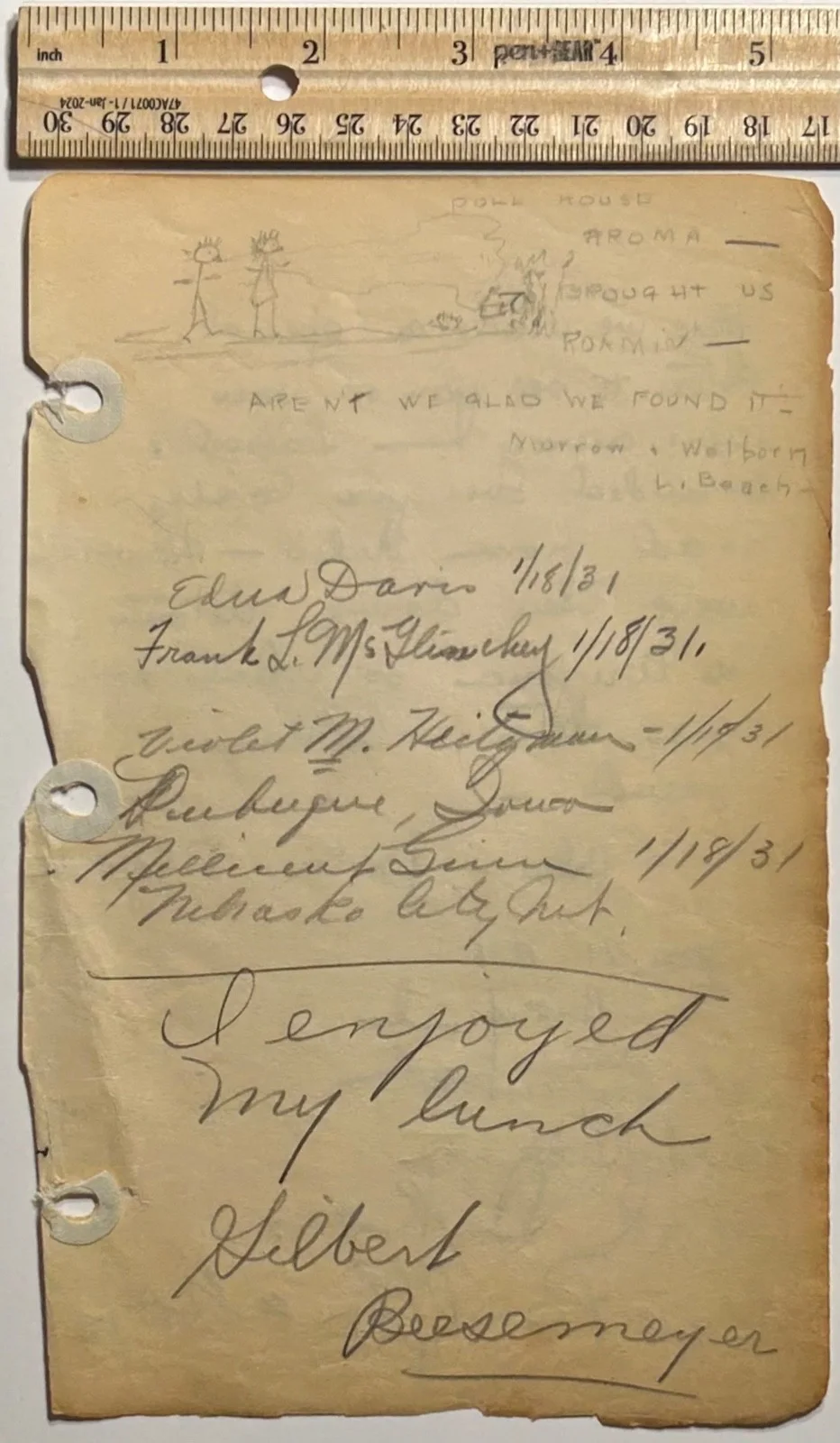 PAUL LUKAS CHARLES BUTTERWORTH—SIGNED w: COA—1 Oscar•James Whale•Astaire•Disney, изображение 2
