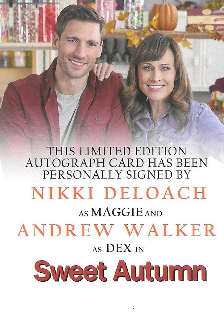 Nikki DeLoach, Andrew Walker — Nikki DeLoach & Andrew Walker Sweet Autumn Signed Dual Custom Card, изображение 2