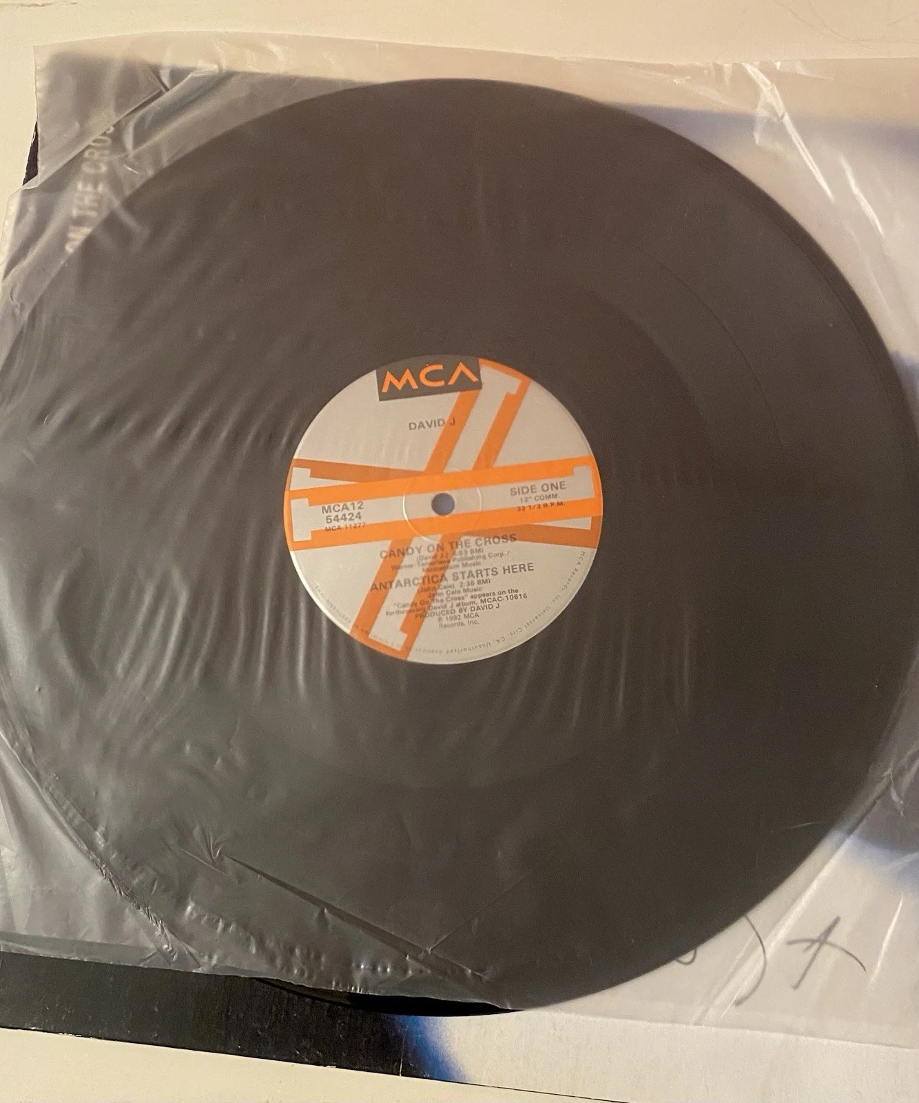 David J Signed Album - Candy On The Cross Bauhaus Love And Rockets Autographed, изображение 4