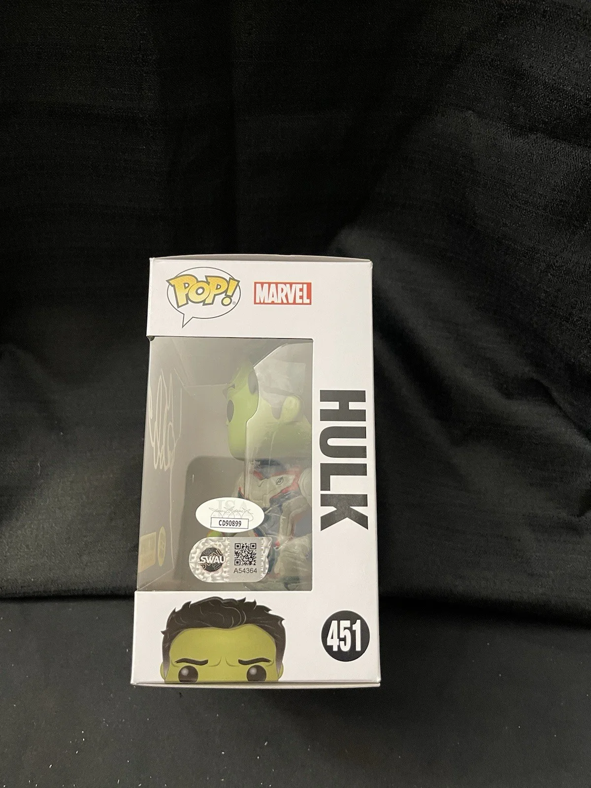 Mark Ruffalo — Mark Ruffalo Signed Hot Topic, Hulk Funko Pop 451 JSA Marvel, image 3