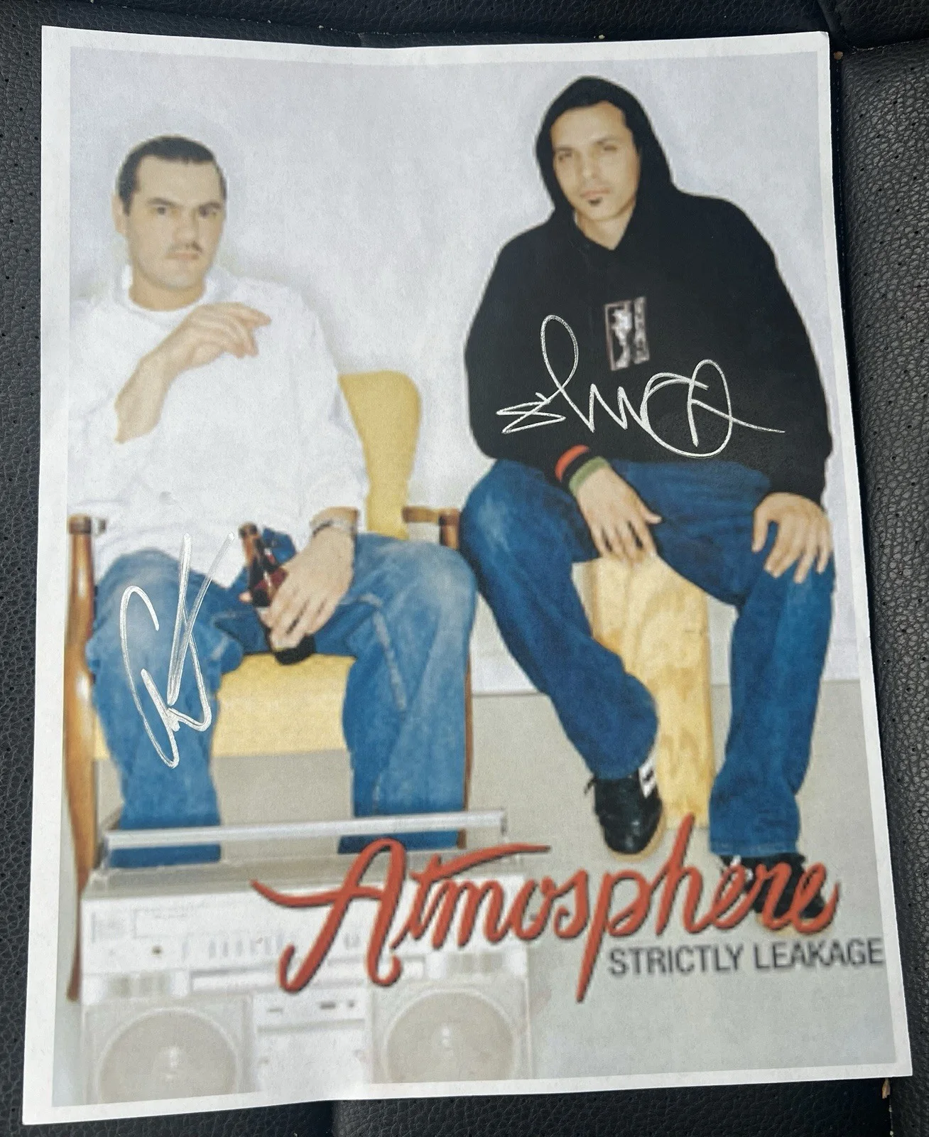 Framed Signed Atmosphere Strictly Leakage Album Cover Print Slug Ant Mr. Dibbs, изображение 2