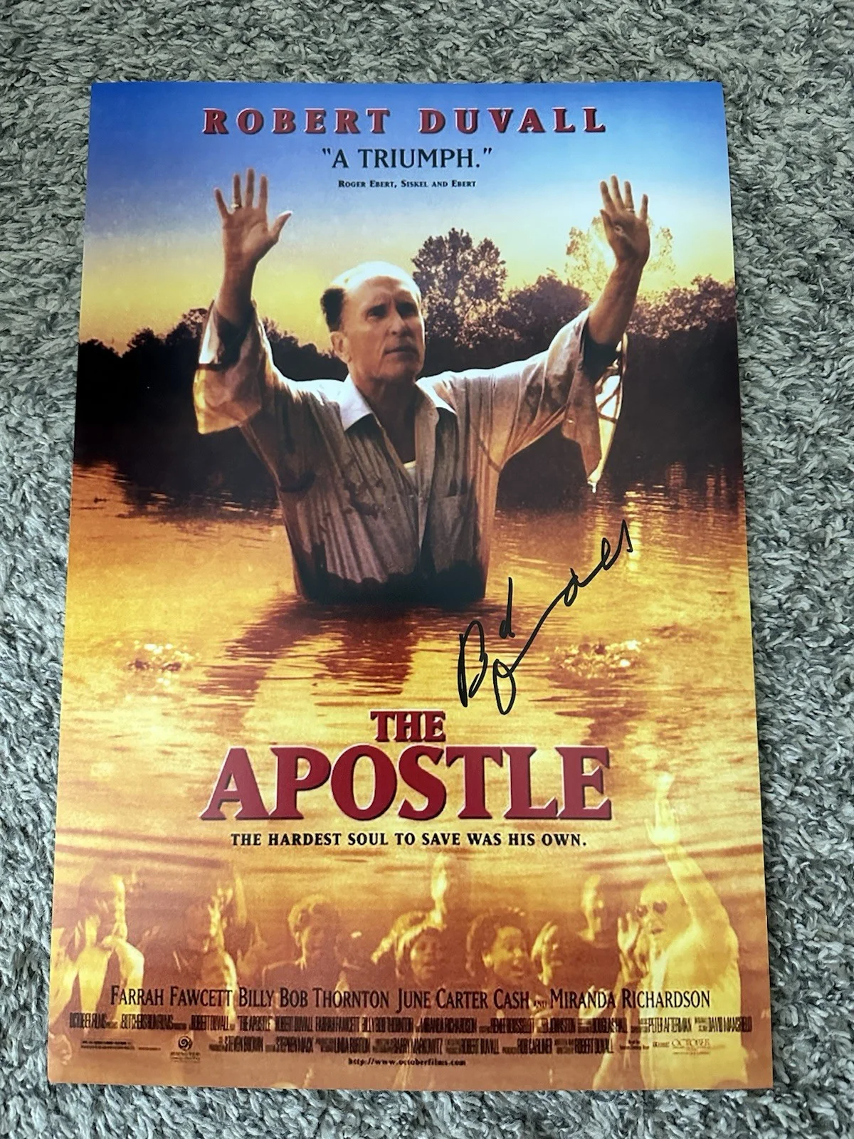 ROBERT DUVALL — 🚨RARE ROBERT DUVALL SIGNED 12x18 PHOTO ACTOR ICONIC SIGNED DUVALL ‼️‼️‼️‼️, изображение 2