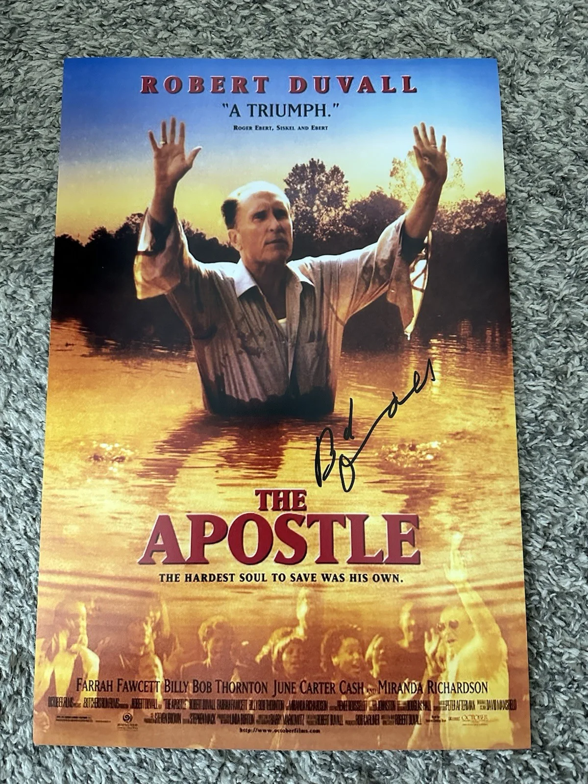 ROBERT DUVALL — 🚨RARE ROBERT DUVALL SIGNED 12x18 PHOTO ACTOR ICONIC SIGNED DUVALL ‼️‼️‼️‼️, изображение 3