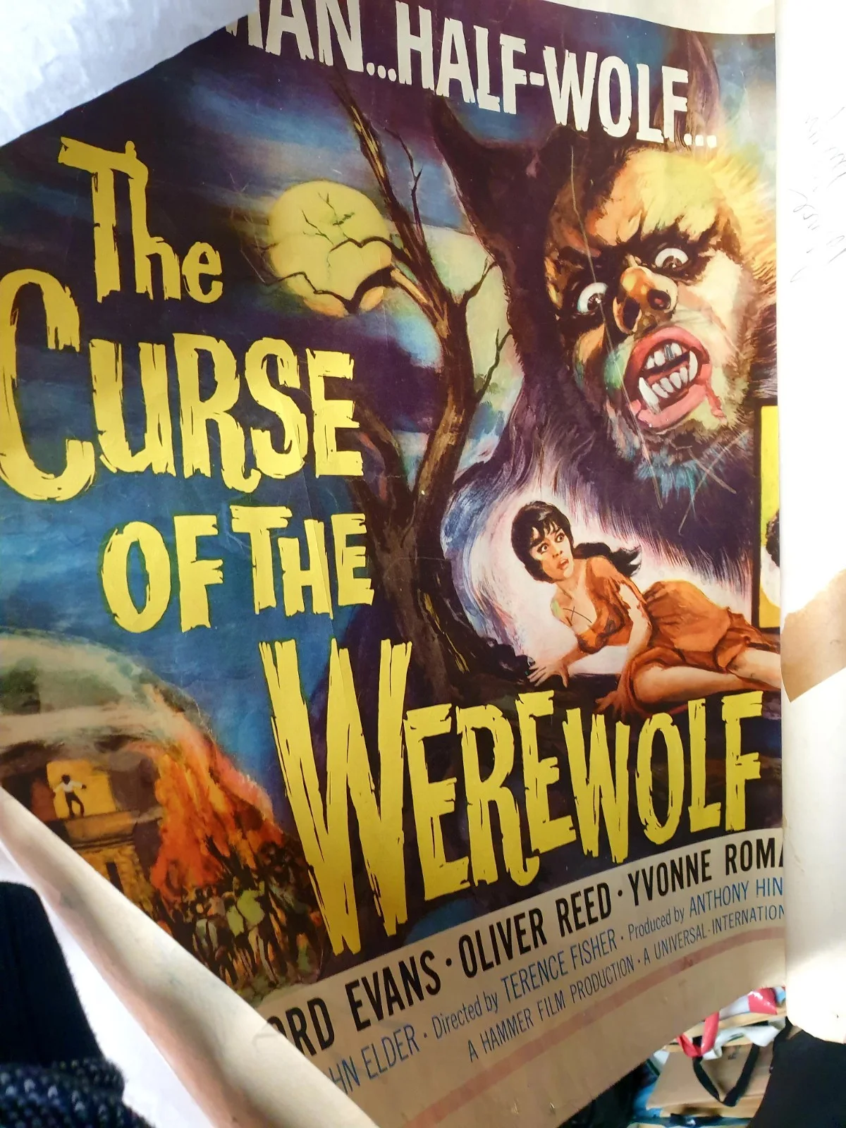 CURSE OF THE WEREWOLF. 1961 USA HALF SHEET POSTER ORIGINAL 20 X 28 ", изображение 2