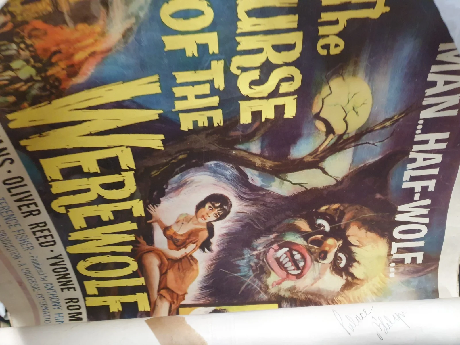 CURSE OF THE WEREWOLF. 1961 USA HALF SHEET POSTER ORIGINAL 20 X 28 ", изображение 4