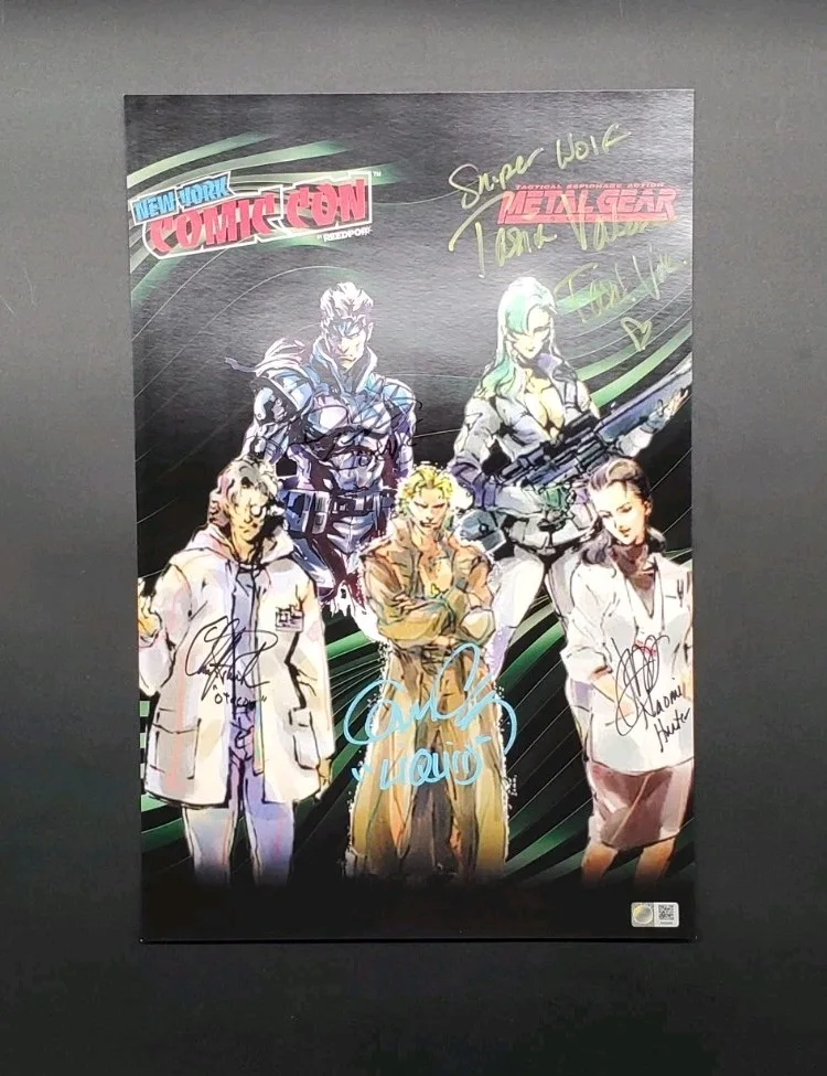 Metal Gear Solid Cast — Metal Gear Solid Cast x5 Signed 16x20 Autograph Photo Poster W/ COA Snake Hayter, image 2