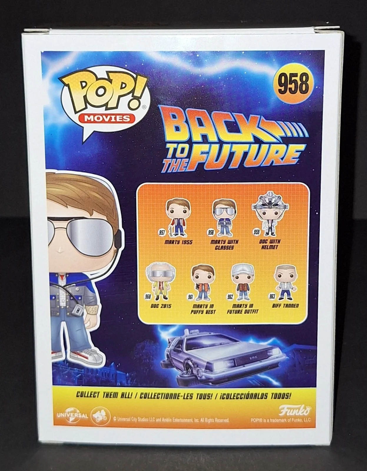 Michael J. Fox — Michael J. Fox Signed Autographed Funko Back To The Future Marty Glasses JSA COA, image 3