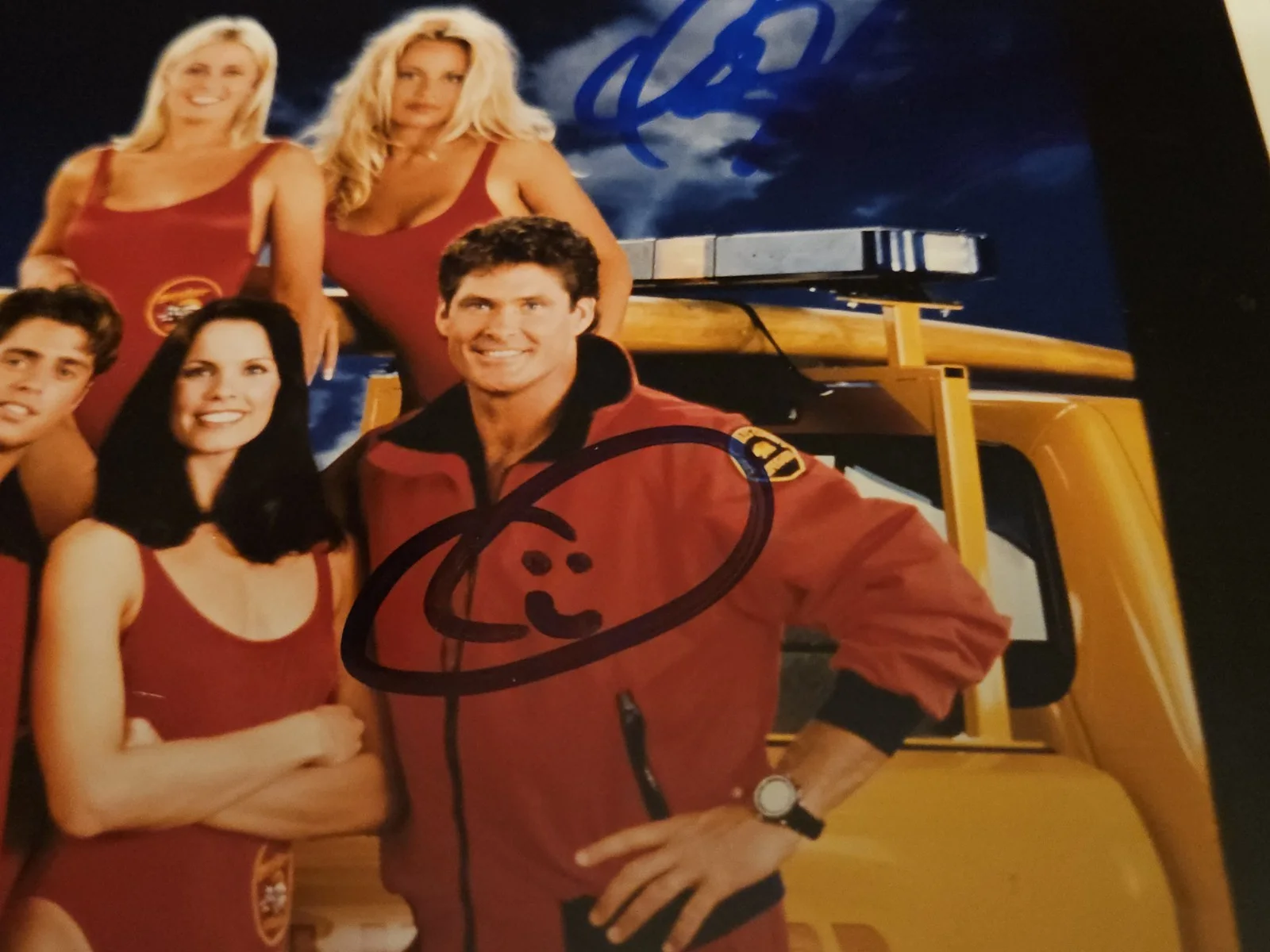 David Hasslehoff Hand Signed 8x10 Color Photo Baywatch SDCC, изображение 2