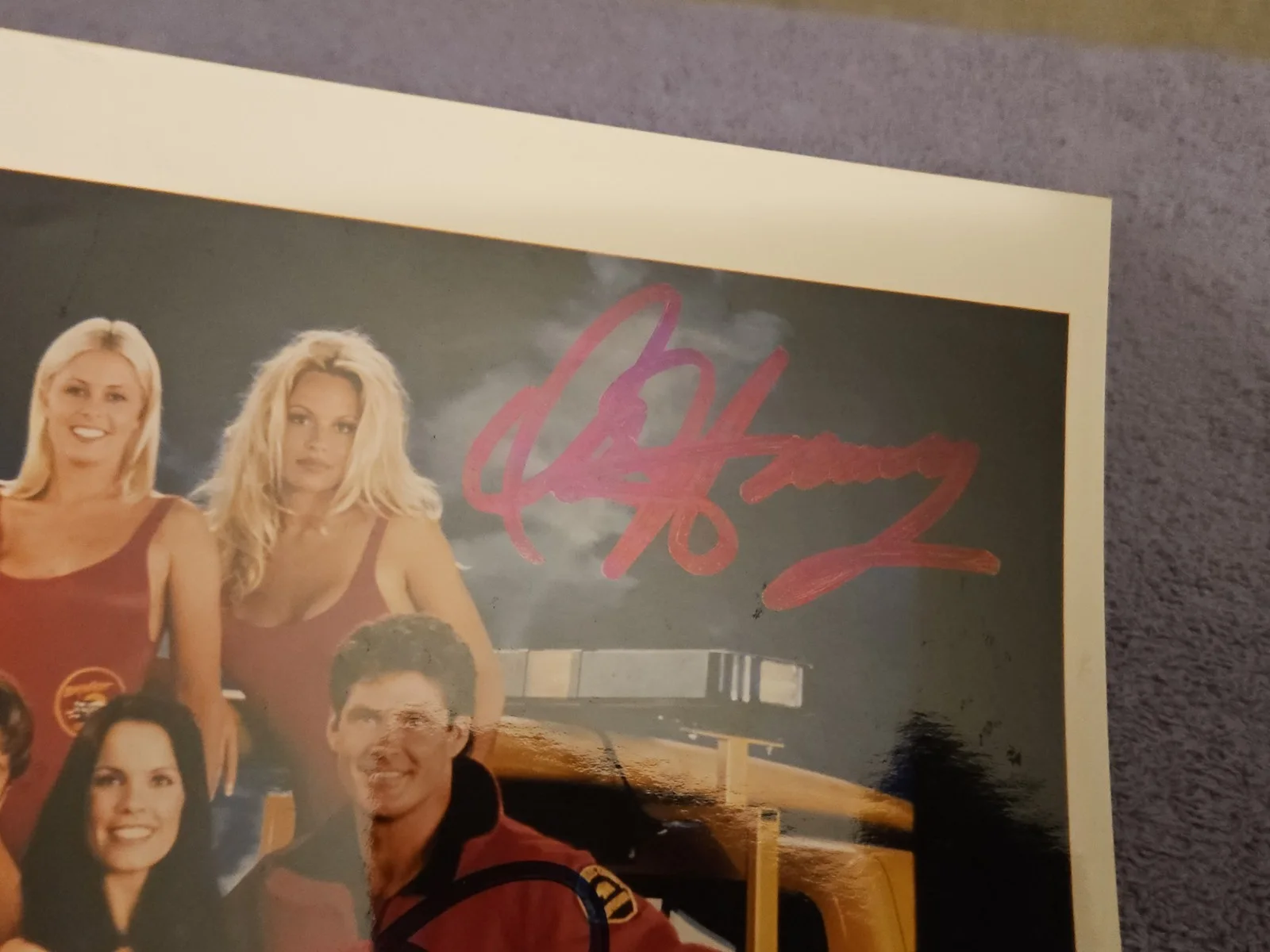 David Hasslehoff Hand Signed 8x10 Color Photo Baywatch SDCC, изображение 3