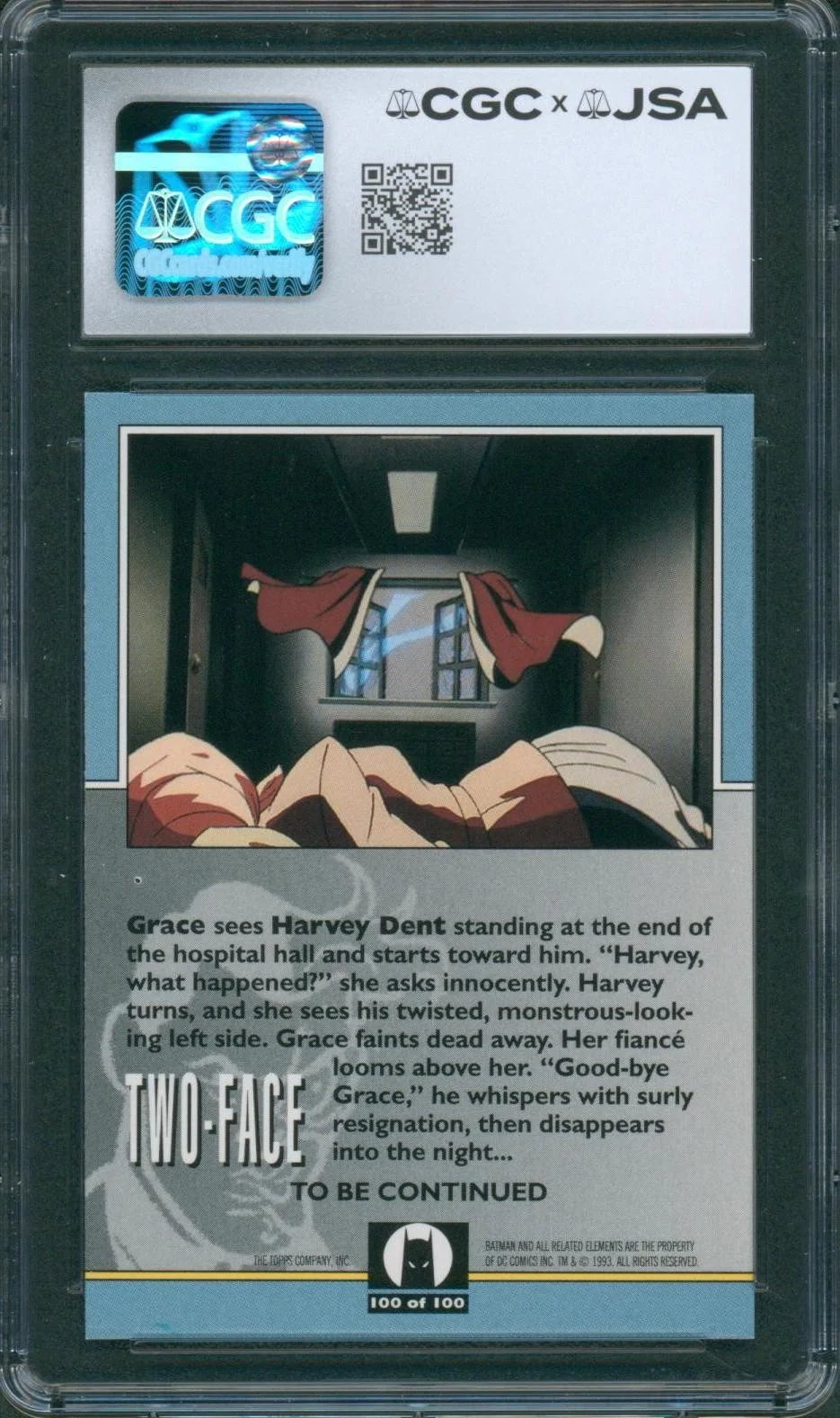 Richard Moll — Richard Moll Signed Card Batman Animated Series Two-Face Autograph CGC x JSA, изображение 2