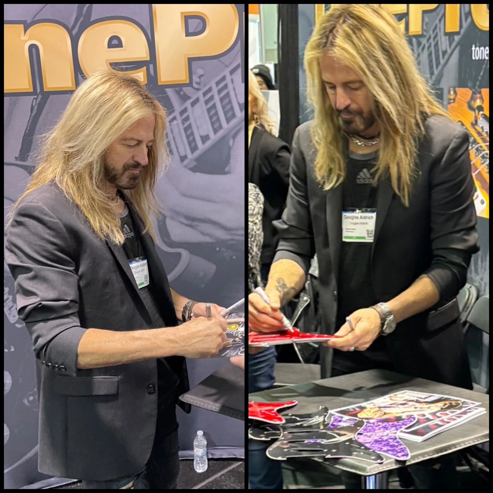 GFA Whitesnake & Dio Guitarist * DOUG ALDRICH * Signed 8x10 Photo PROOF COA, image 2